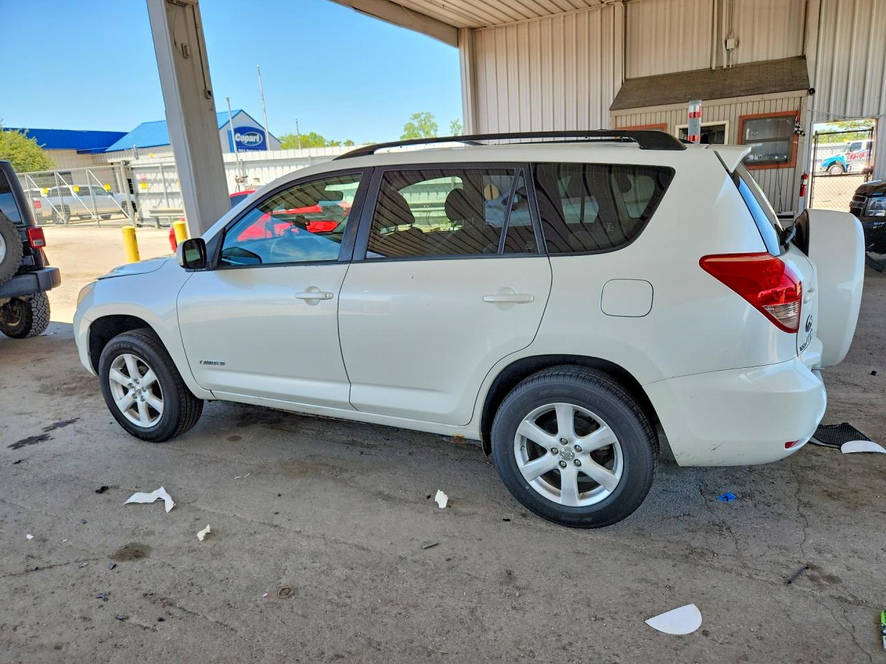 2008 Toyota Rav4 Limited White vin: JTMBD31V885134357