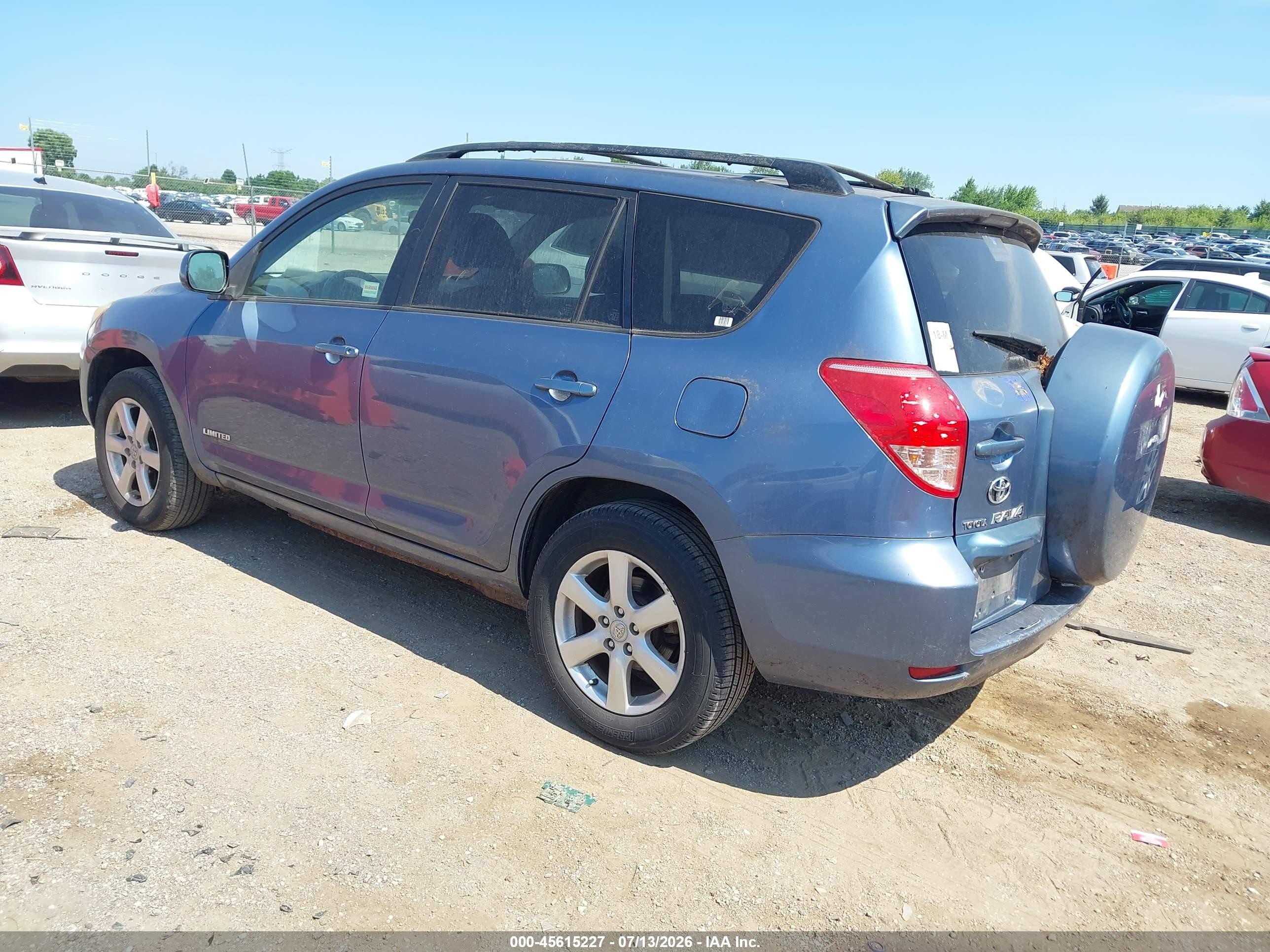 2008 Toyota Rav4 Limited Синий vin: JTMBD31V886076969
