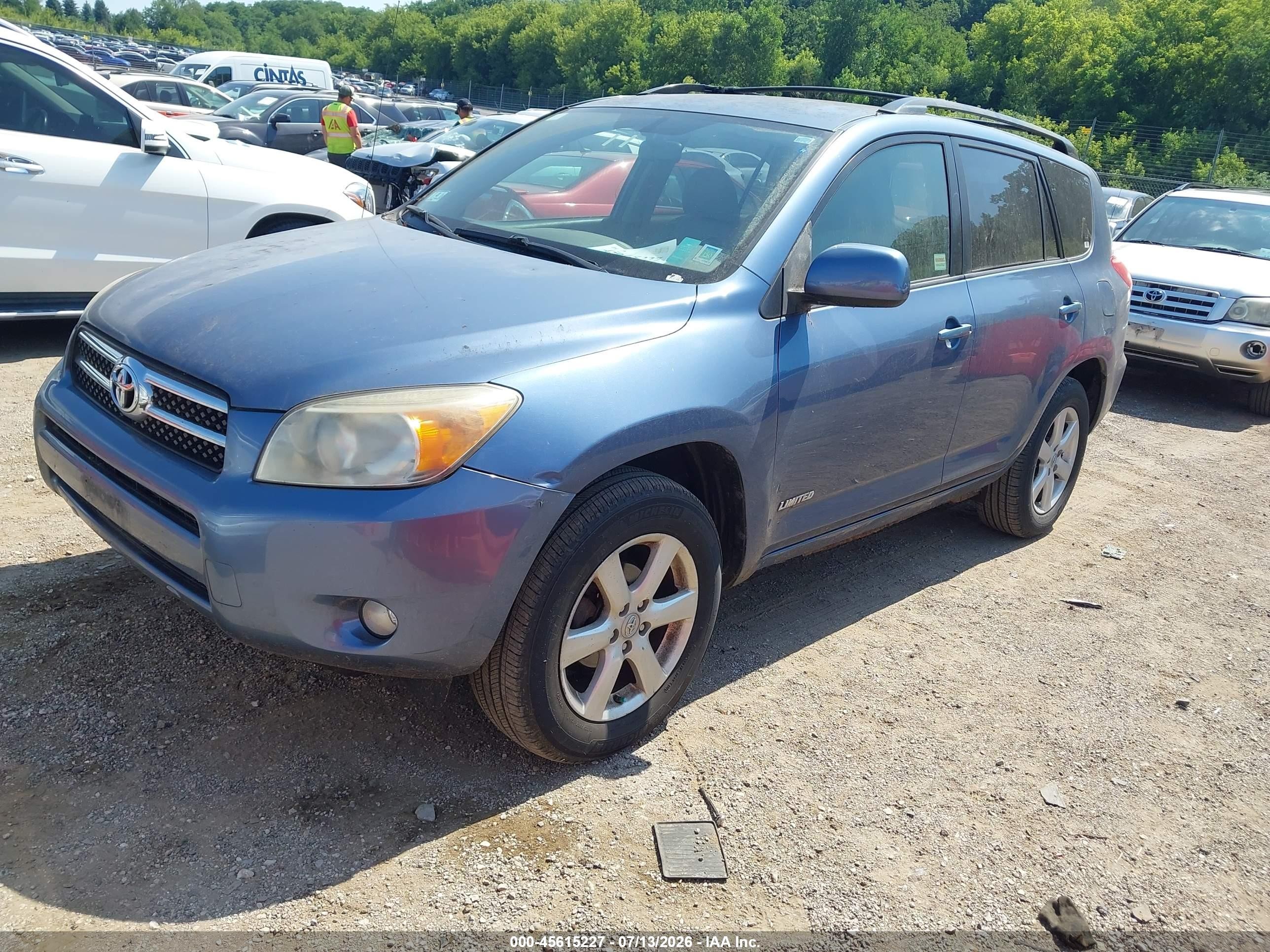 2008 Toyota Rav4 Limited Синий vin: JTMBD31V886076969