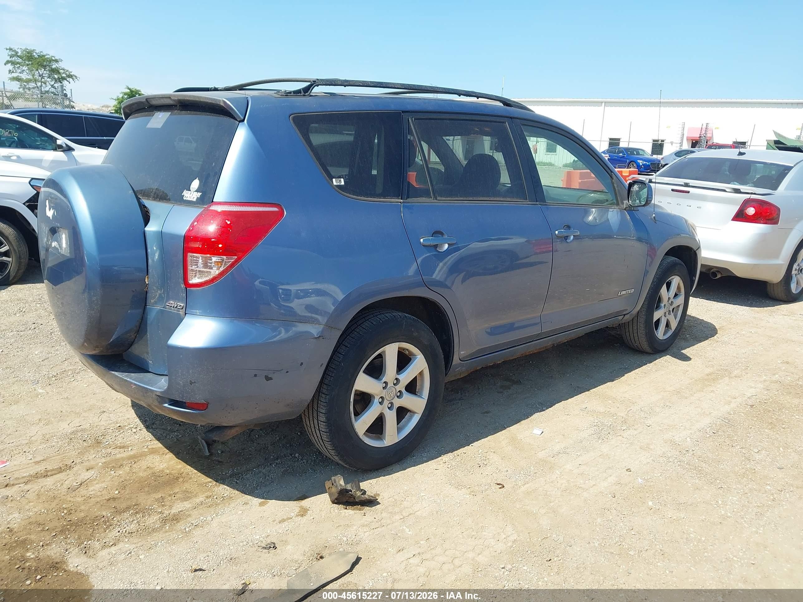 2008 Toyota Rav4 Limited Синий vin: JTMBD31V886076969