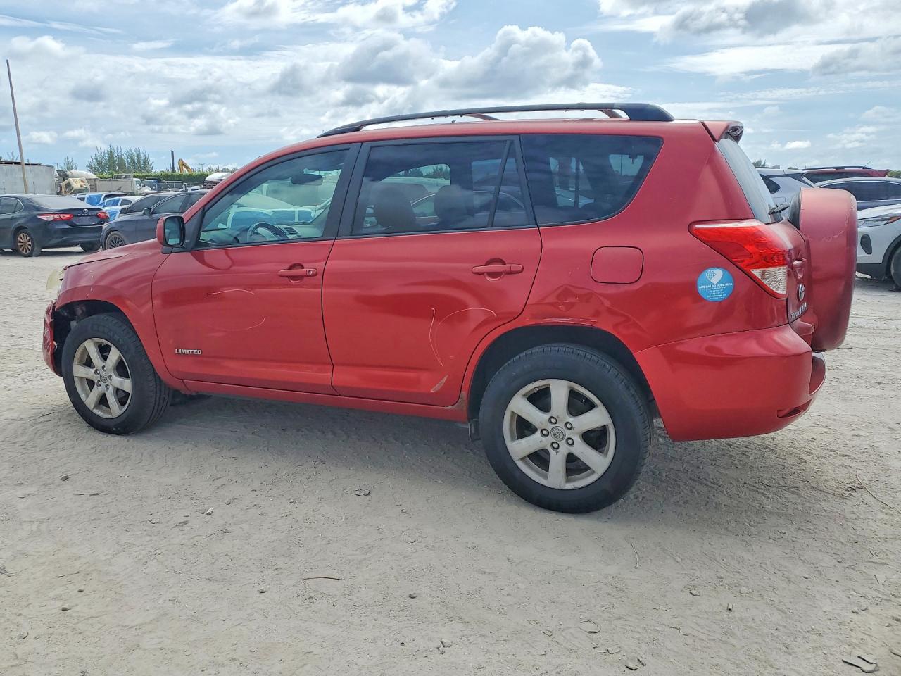 2008 Toyota Rav4 Limited Red vin: JTMBD31V886080133
