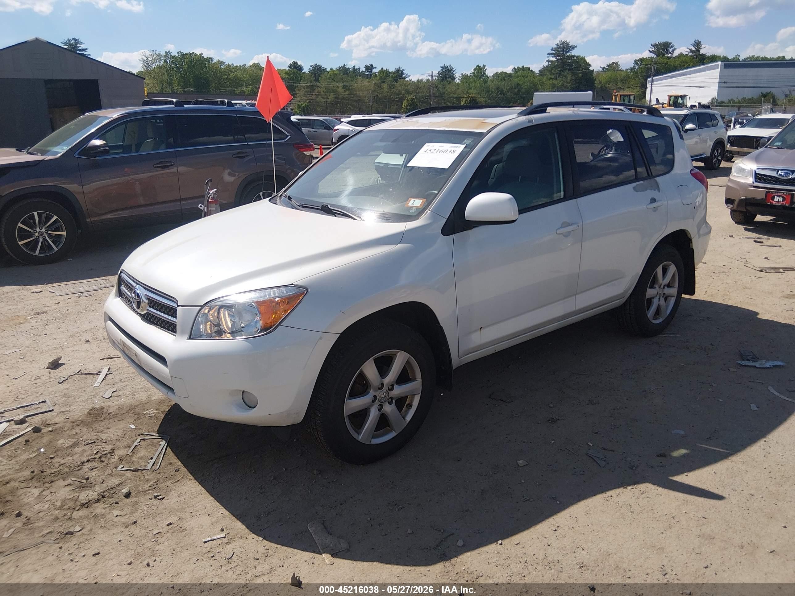 2006 Toyota Rav4 Limited White vin: JTMBD31V965037312