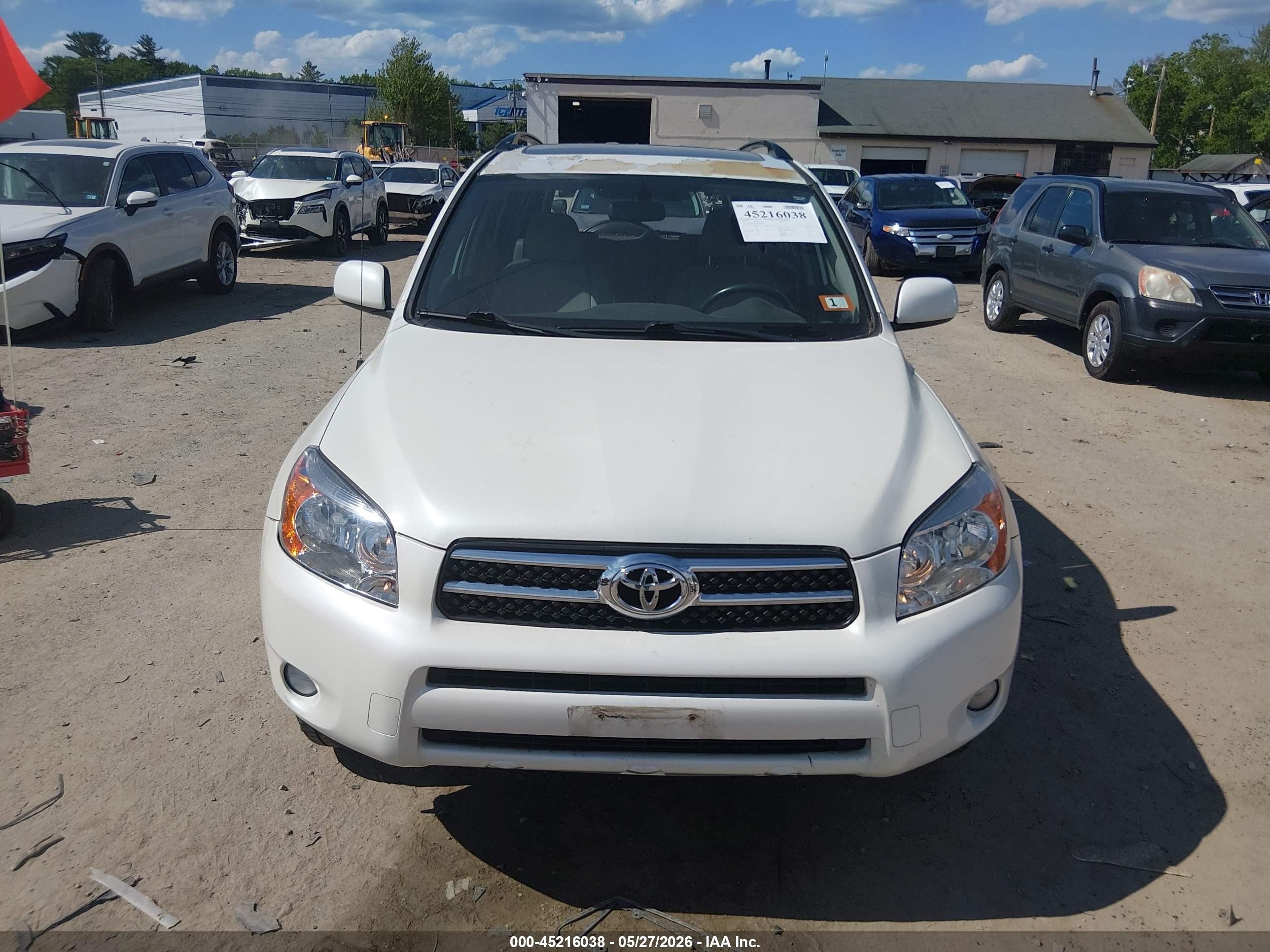 2006 Toyota Rav4 Limited White vin: JTMBD31V965037312