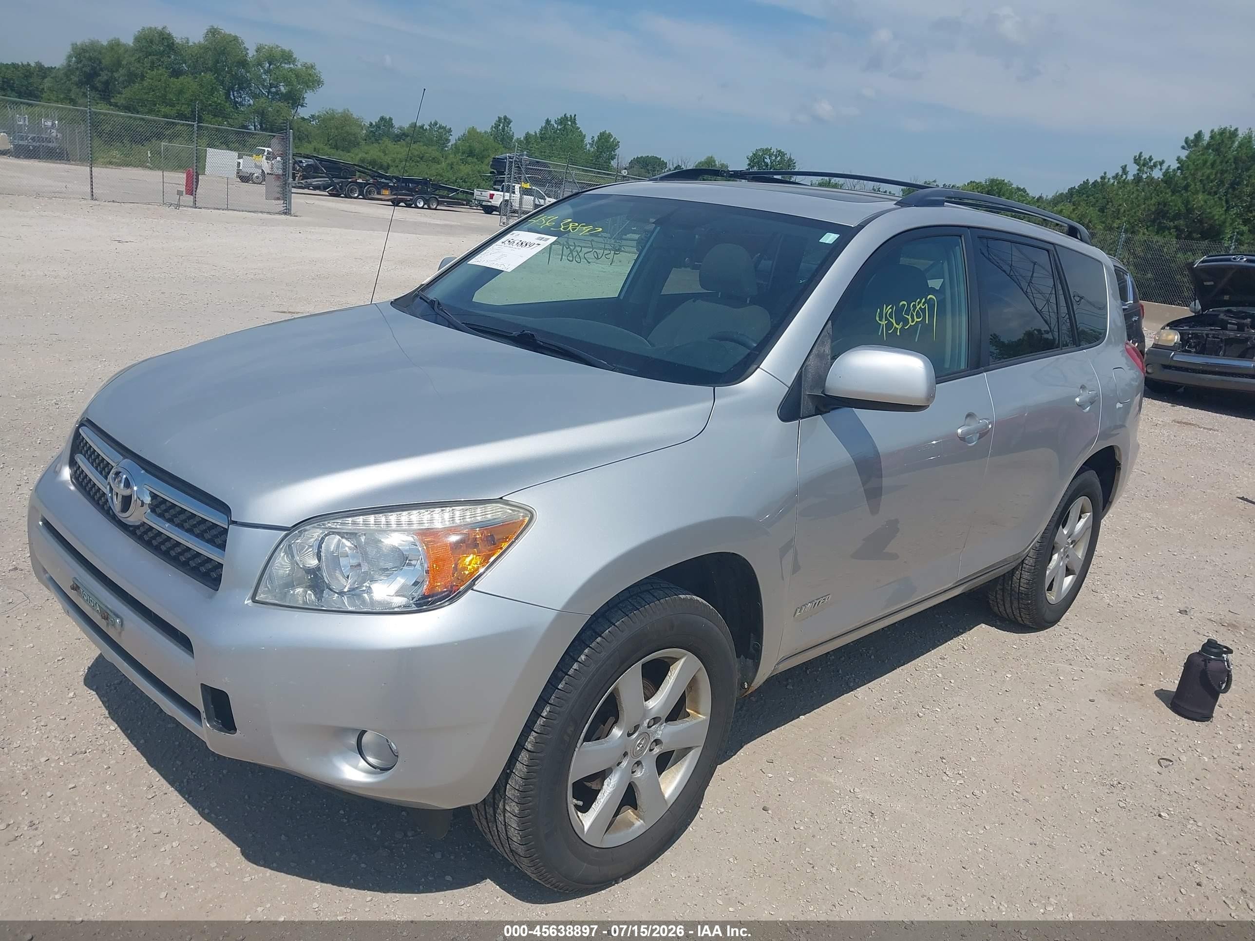 2007 Toyota Rav4 Limited Серебряный vin: JTMBD31V976038293