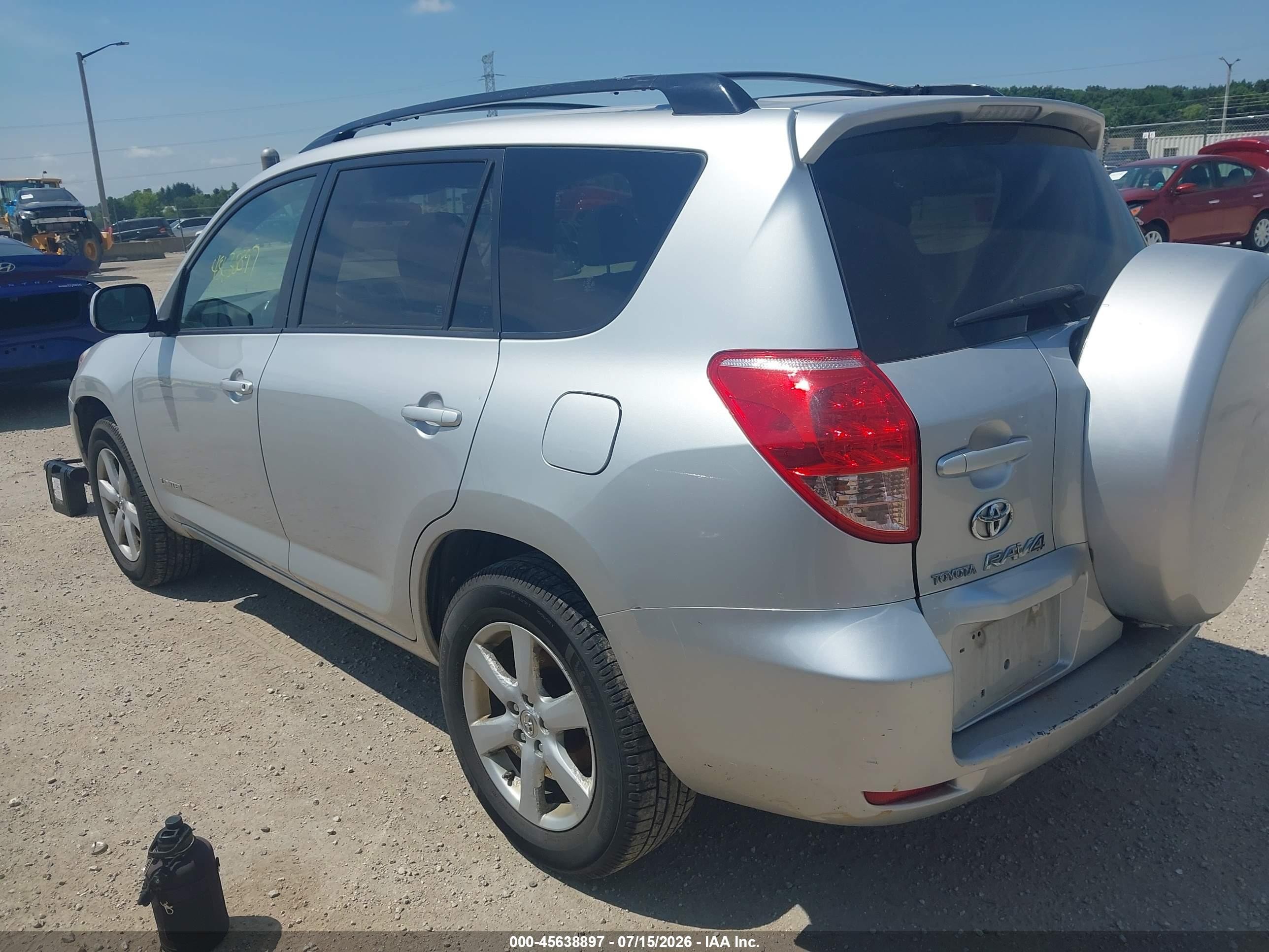 2007 Toyota Rav4 Limited Серебряный vin: JTMBD31V976038293