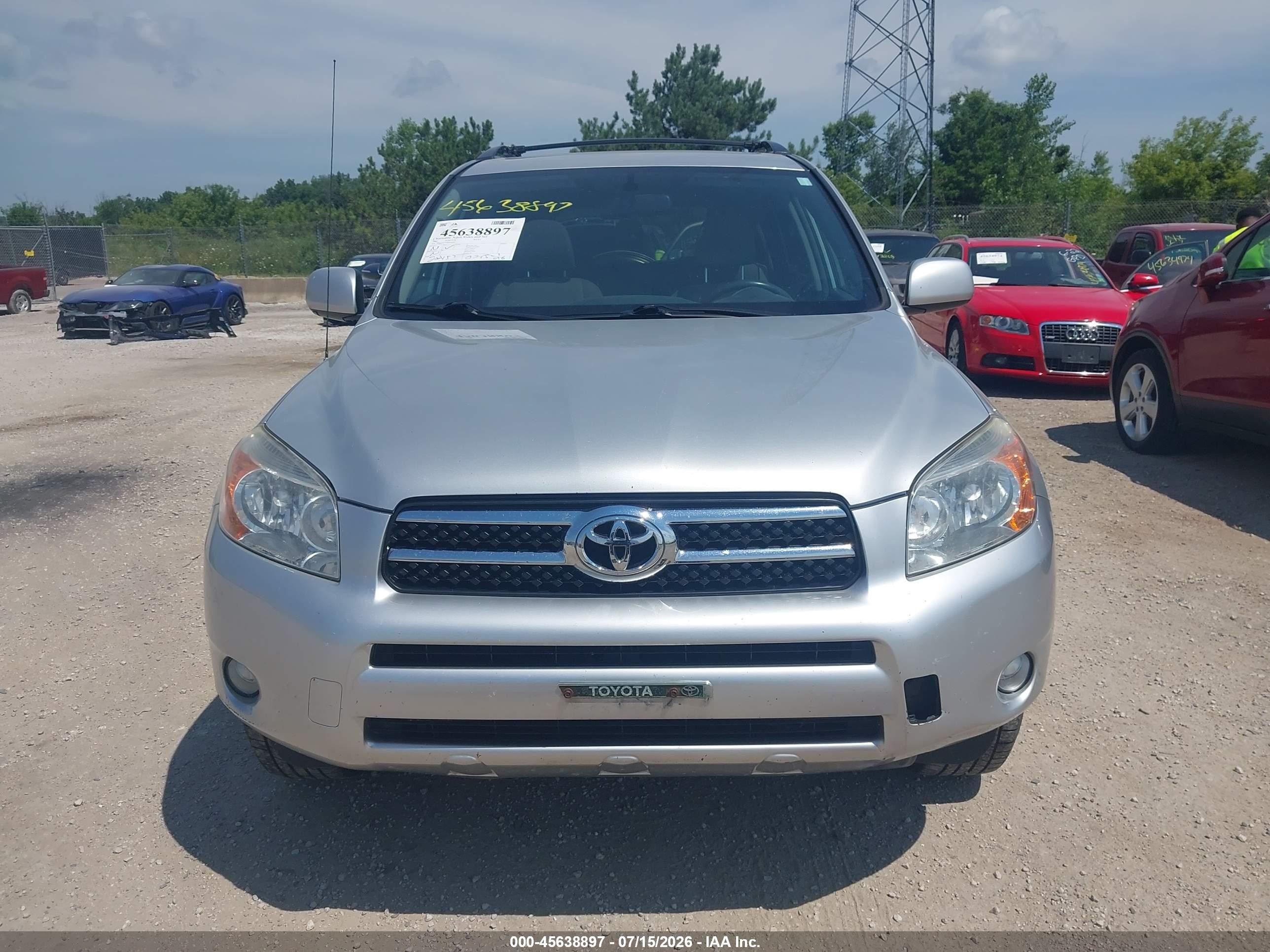 2007 Toyota Rav4 Limited Серебряный vin: JTMBD31V976038293