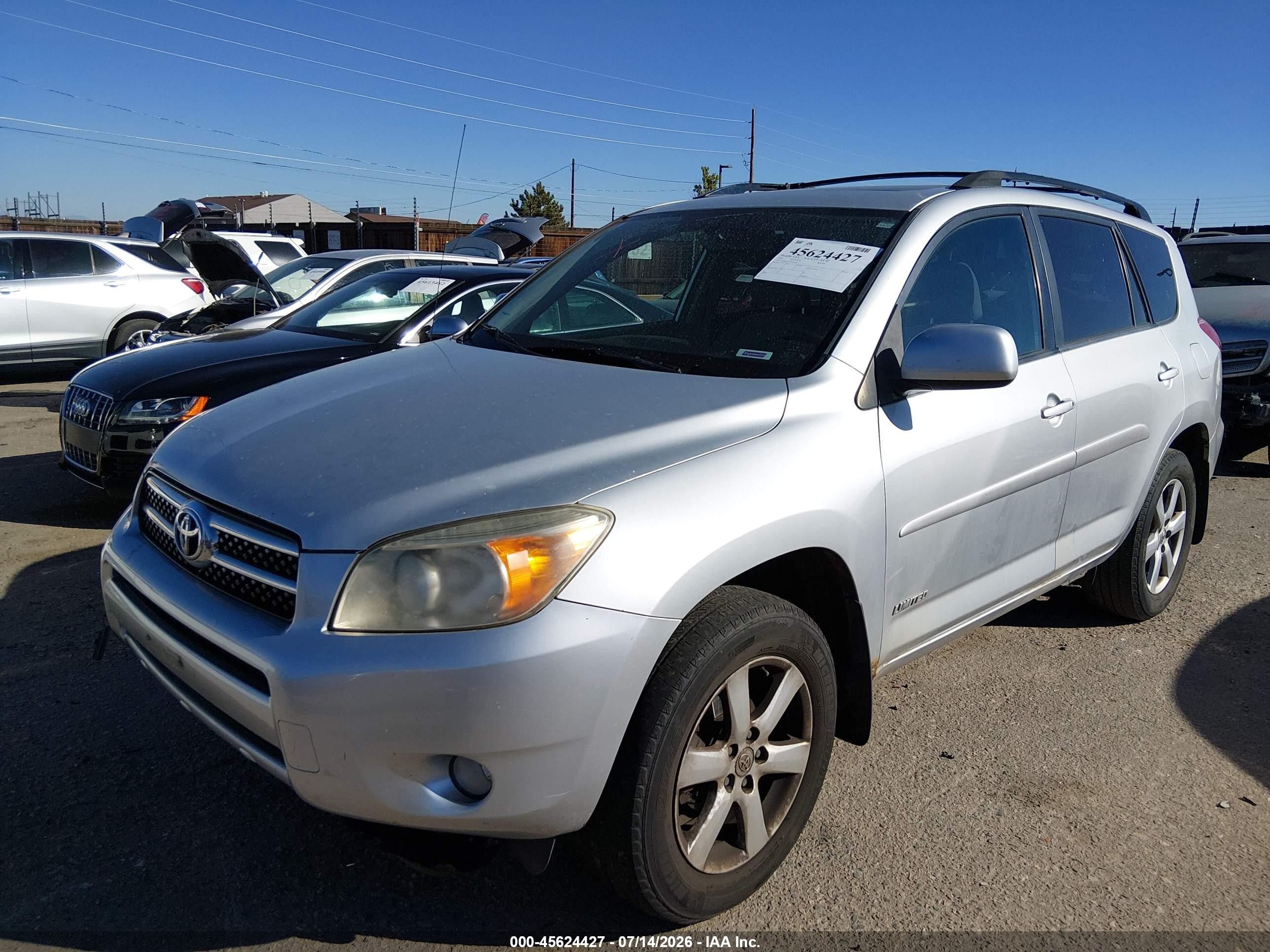 2007 Toyota Rav4 Limited Silver vin: JTMBD31V976053652