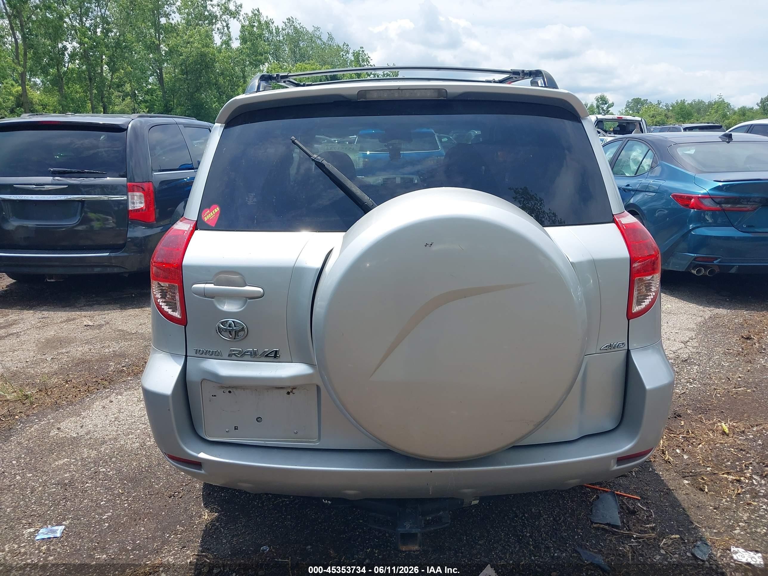 2008 Toyota Rav4 Limited Silver vin: JTMBD31V985142211