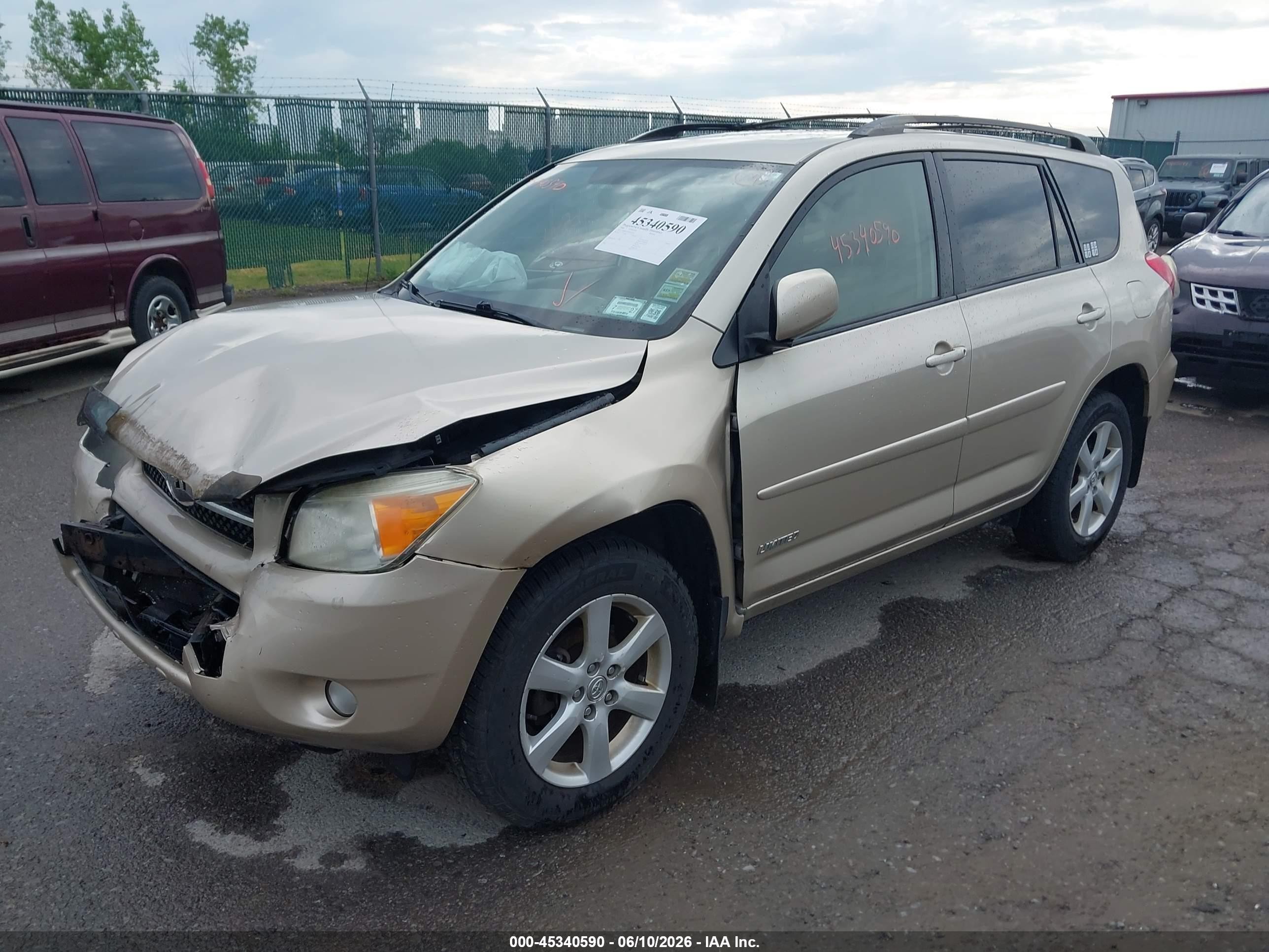 2008 Toyota Rav4 Limited Gold vin: JTMBD31V985183924