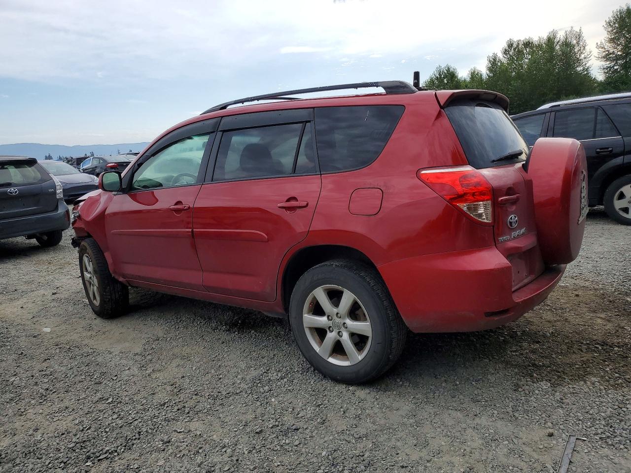 2008 Toyota Rav4 Limited Red vin: JTMBD31V985206182