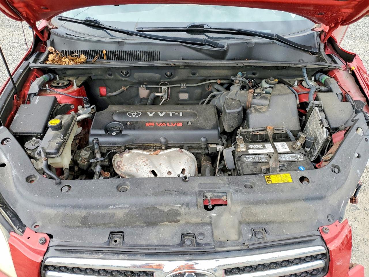 2008 Toyota Rav4 Limited Red vin: JTMBD31V985206182