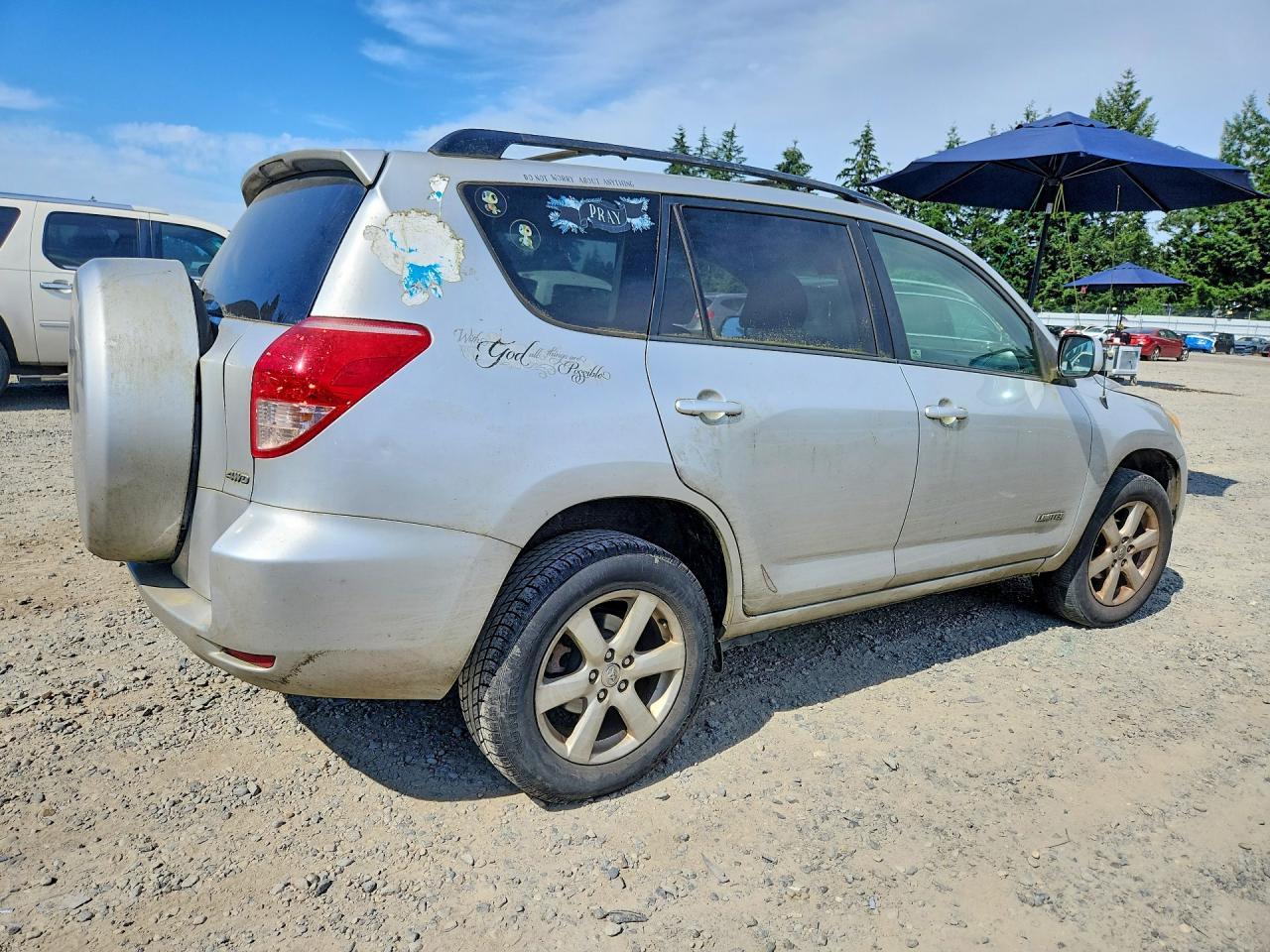 2008 Toyota Rav4 Limited Silver vin: JTMBD31V985206585