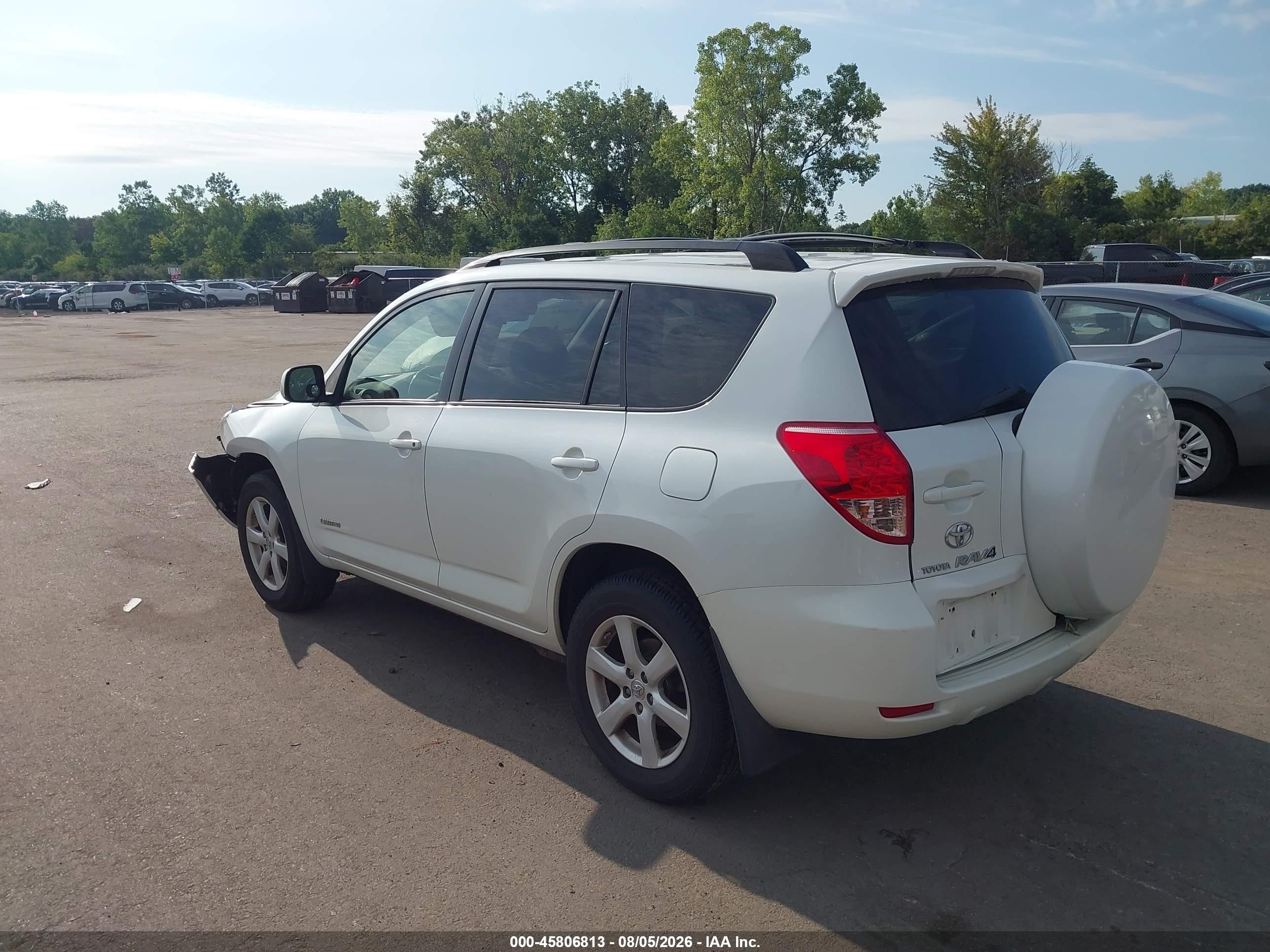2008 Toyota Rav4 Limited White vin: JTMBD31V985212452