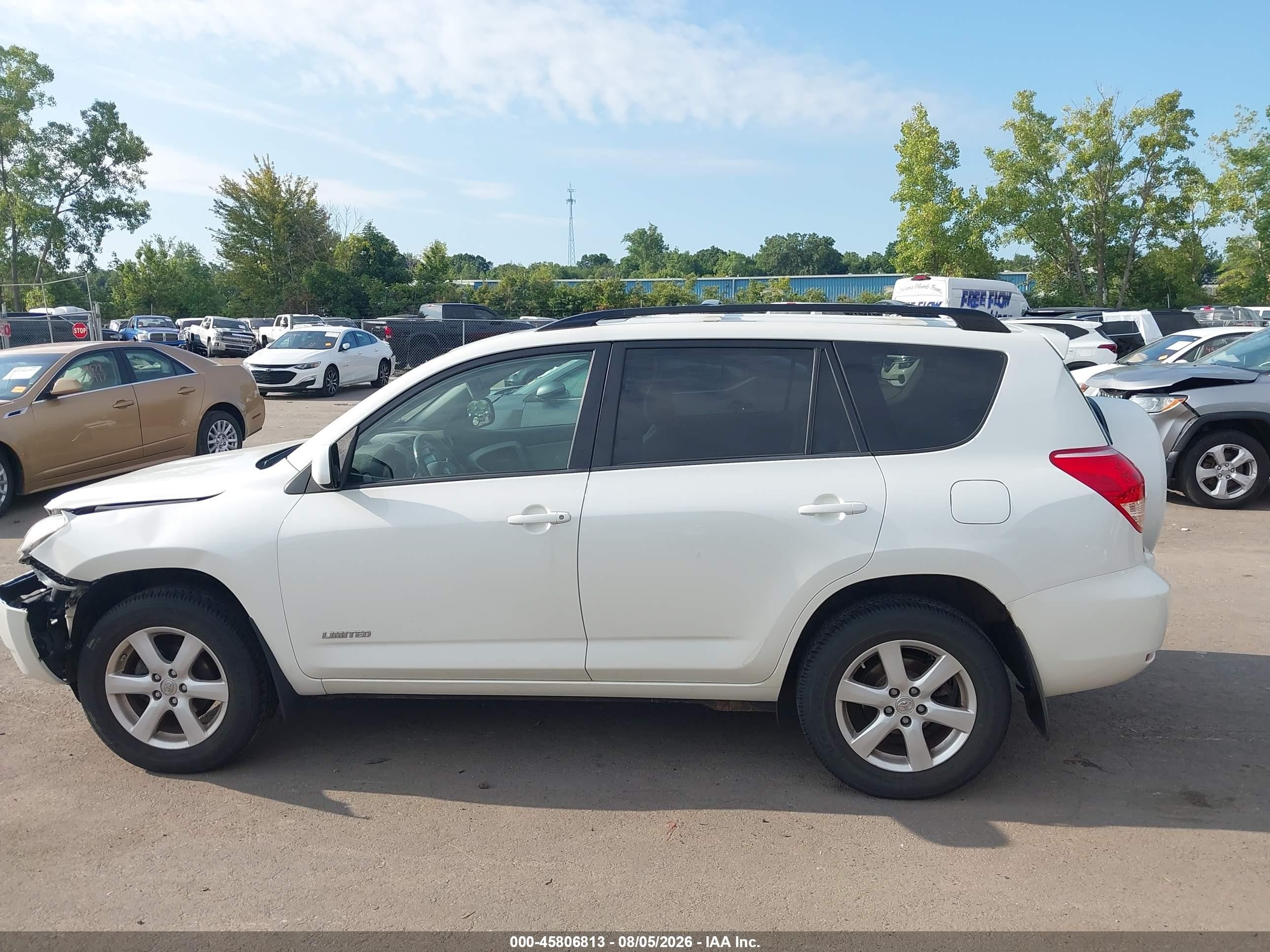 2008 Toyota Rav4 Limited White vin: JTMBD31V985212452