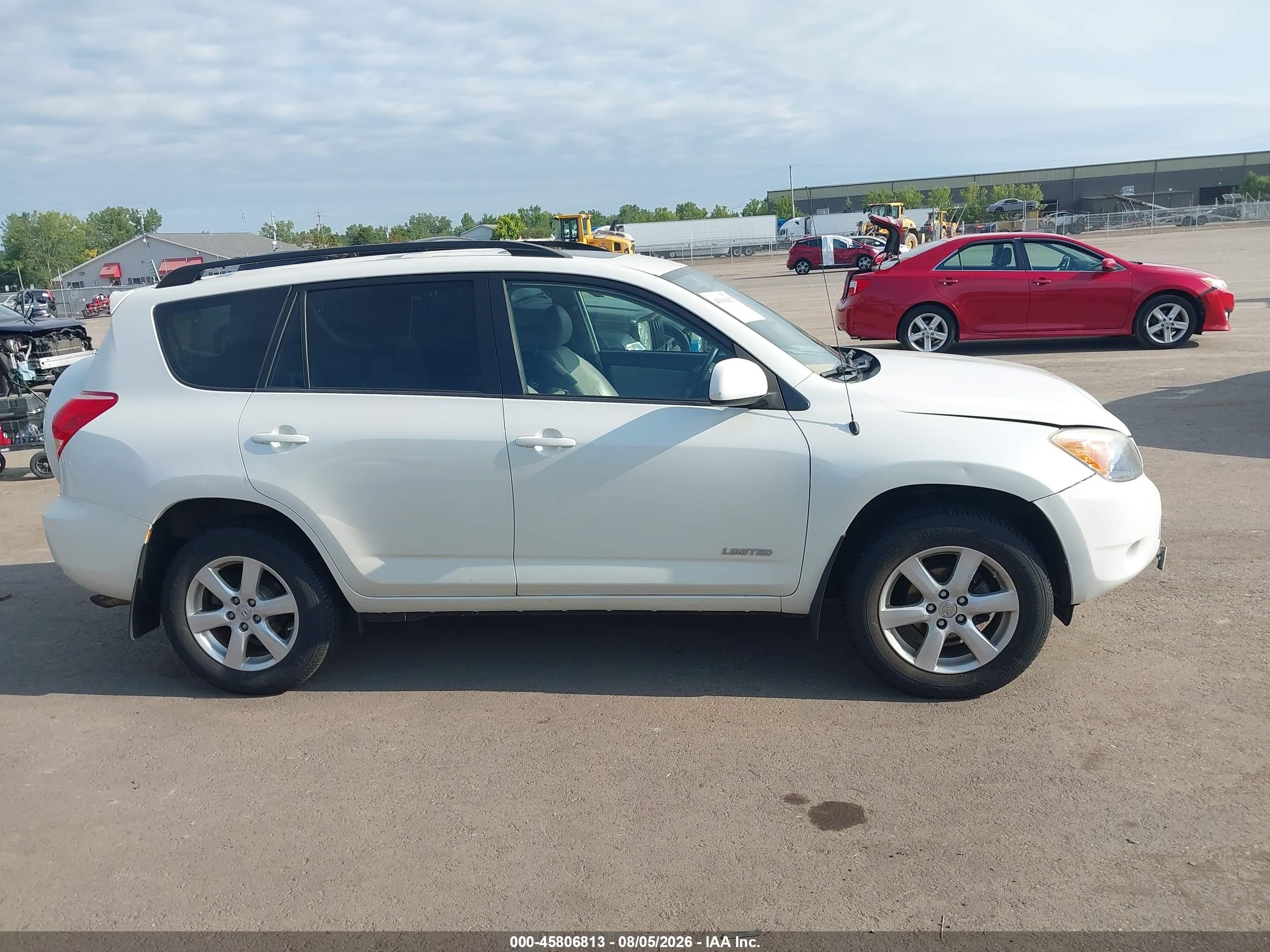 2008 Toyota Rav4 Limited White vin: JTMBD31V985212452
