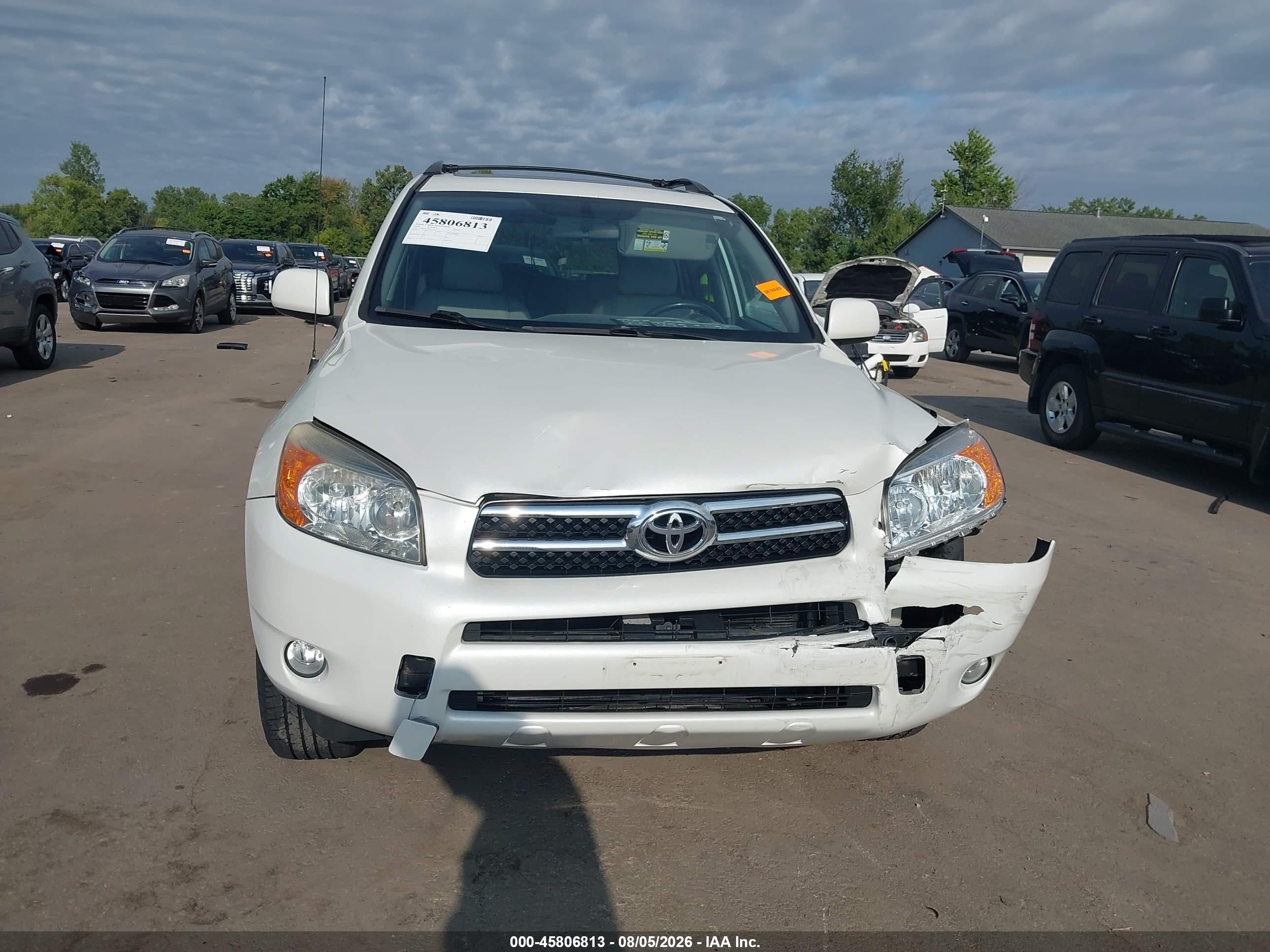 2008 Toyota Rav4 Limited White vin: JTMBD31V985212452