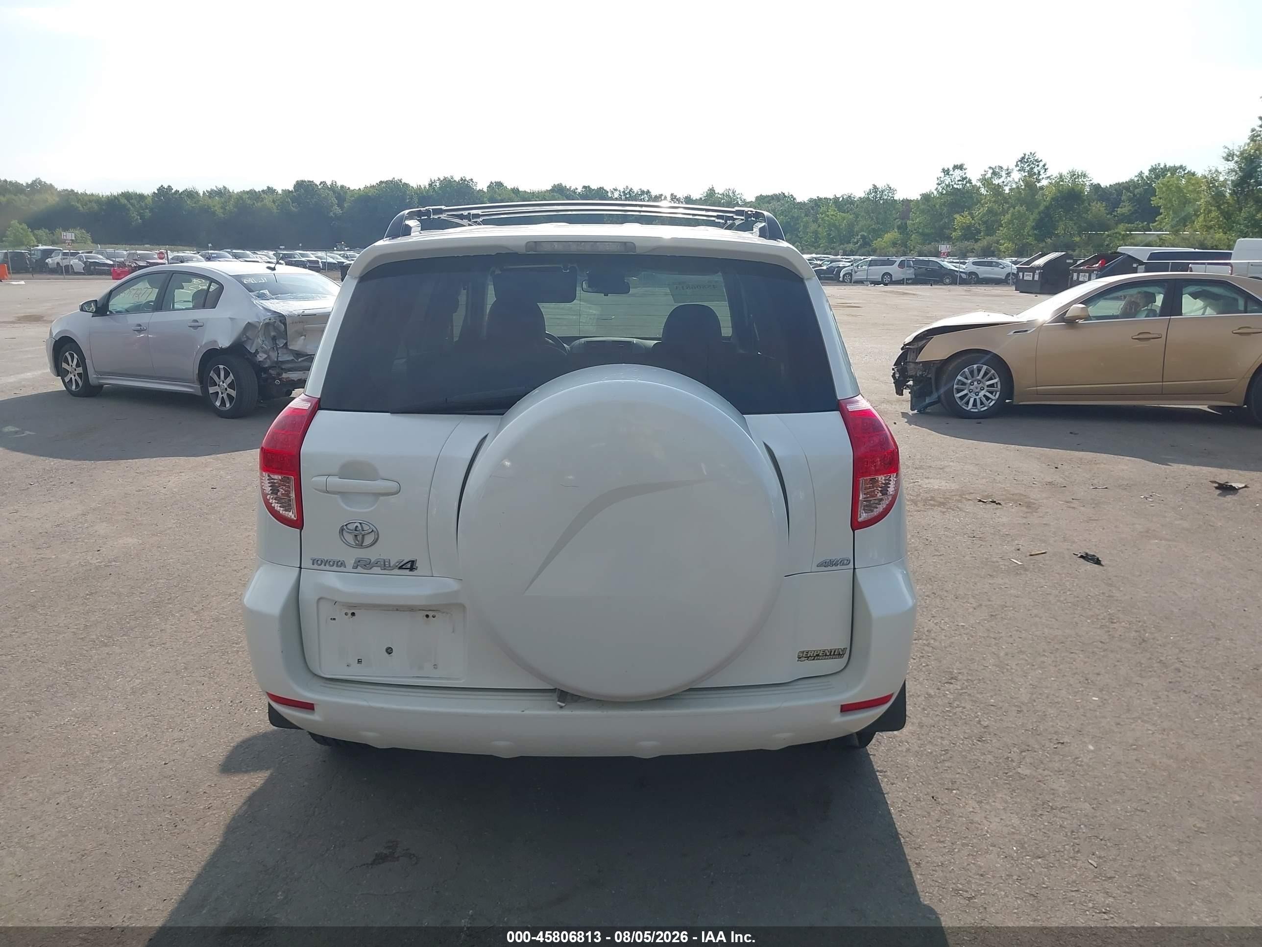 2008 Toyota Rav4 Limited White vin: JTMBD31V985212452