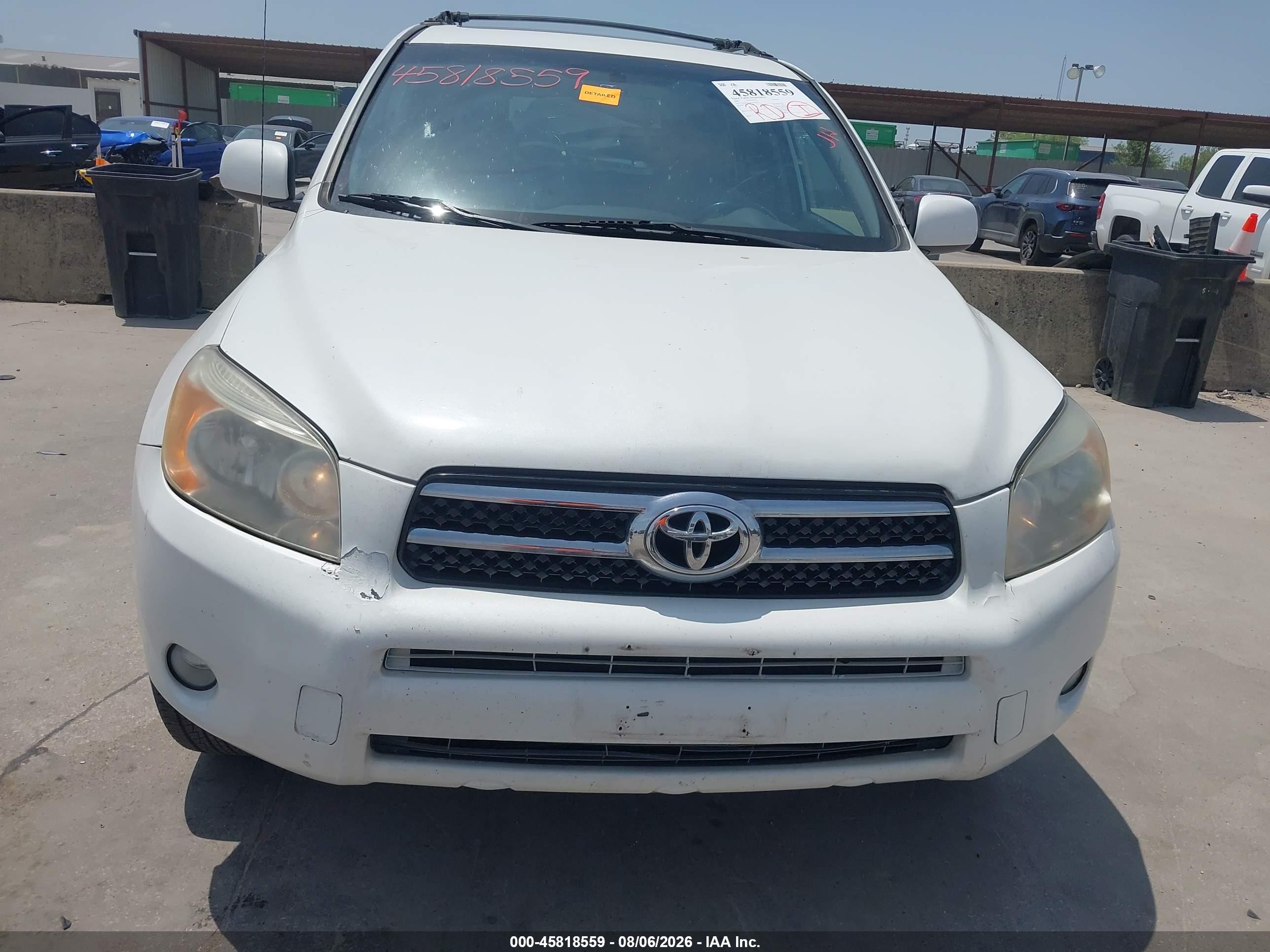 2007 Toyota Rav4 Limited White vin: JTMBD31VX75079151