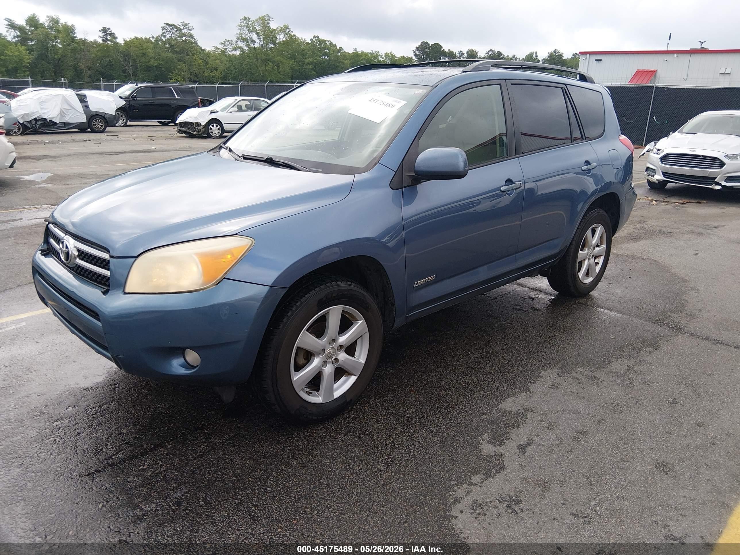 2007 Toyota Rav4 Limited Blue vin: JTMBD31VX75090277