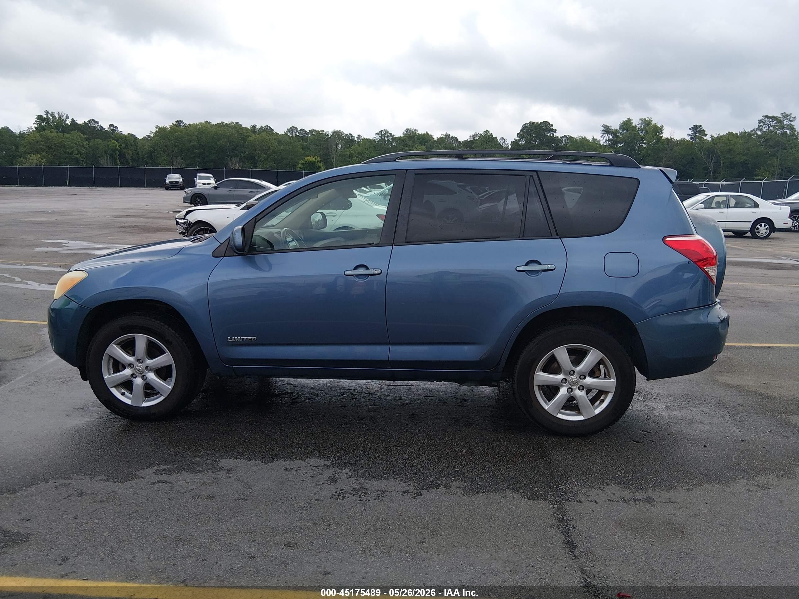 2007 Toyota Rav4 Limited Blue vin: JTMBD31VX75090277