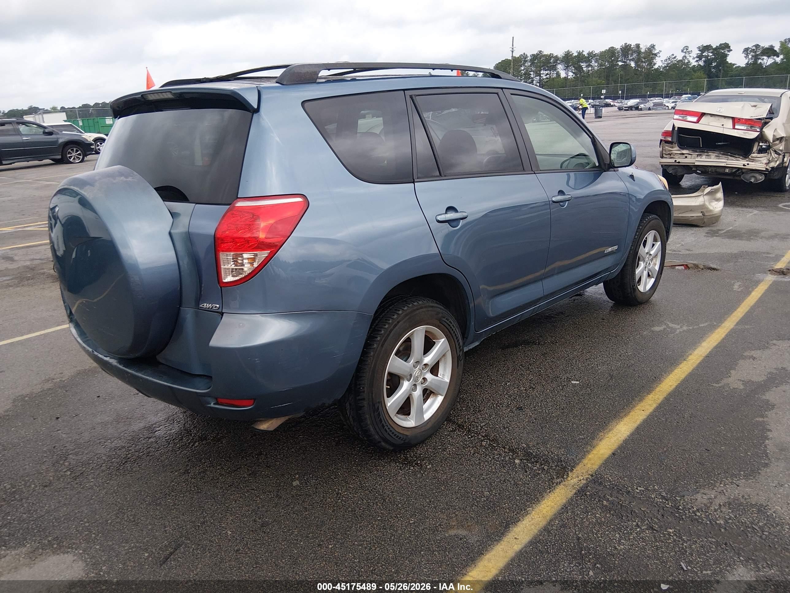 2007 Toyota Rav4 Limited Blue vin: JTMBD31VX75090277