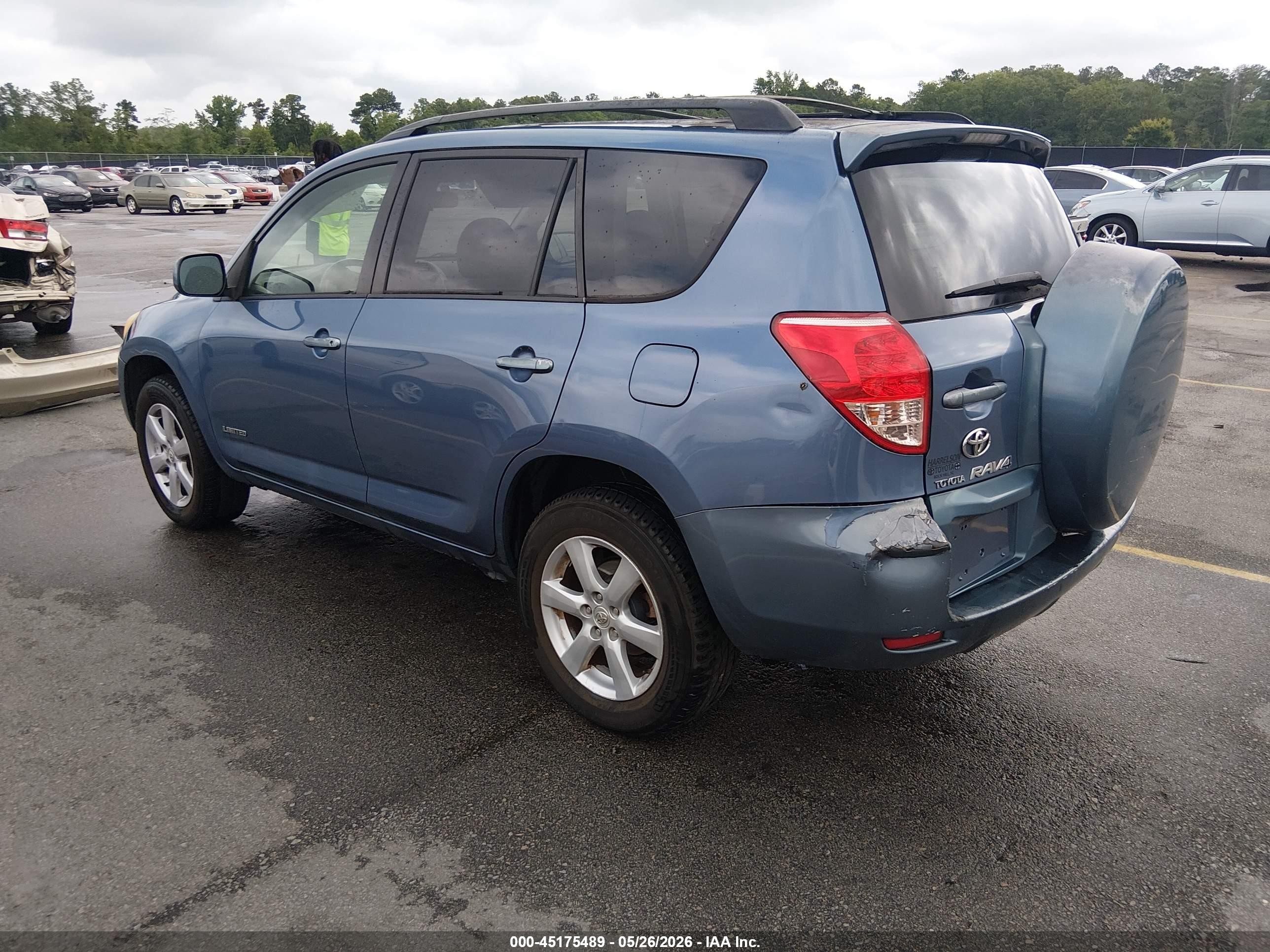 2007 Toyota Rav4 Limited Blue vin: JTMBD31VX75090277