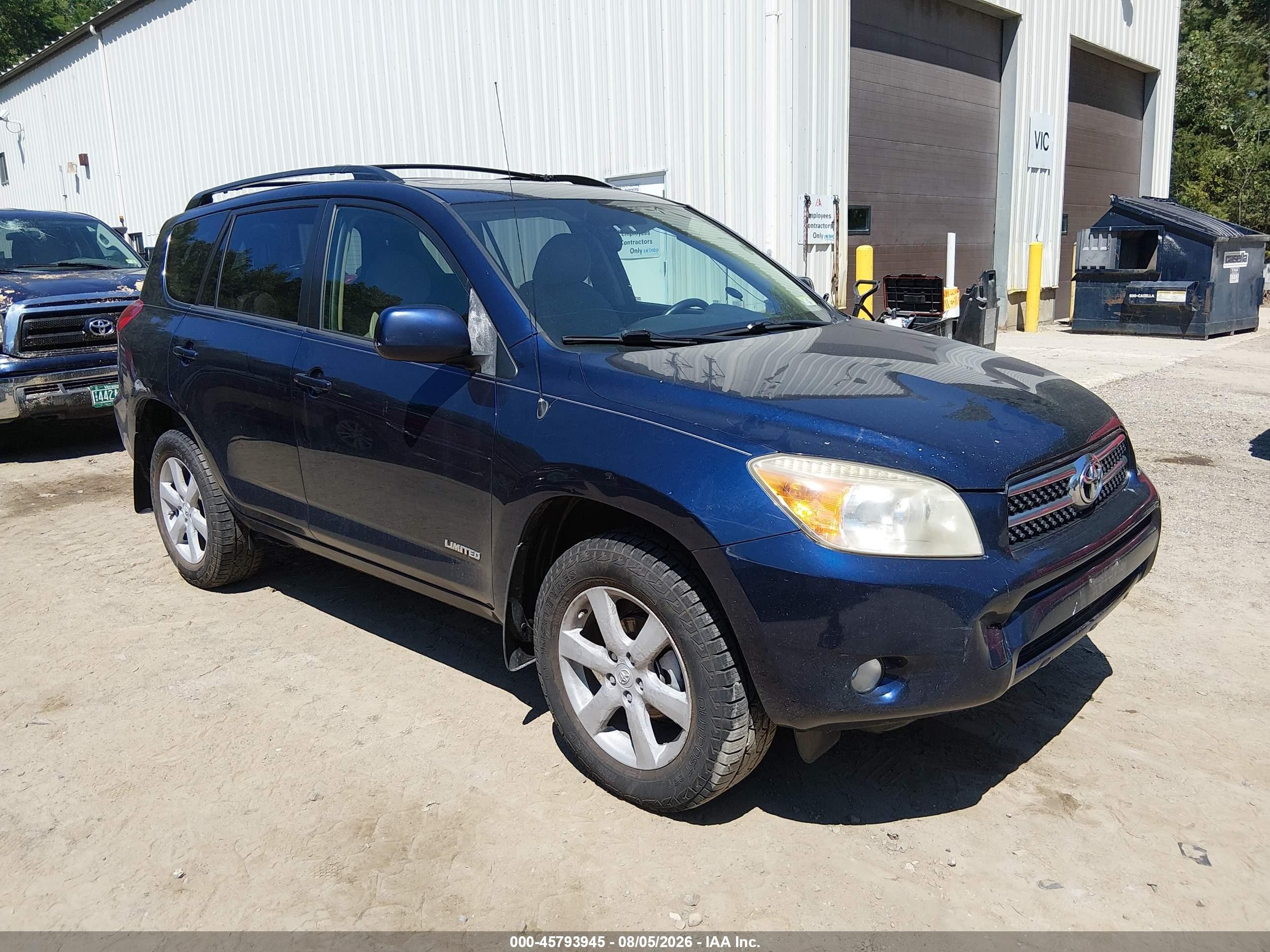2007 Toyota Rav4 Limited Blue vin: JTMBD31VX76046564