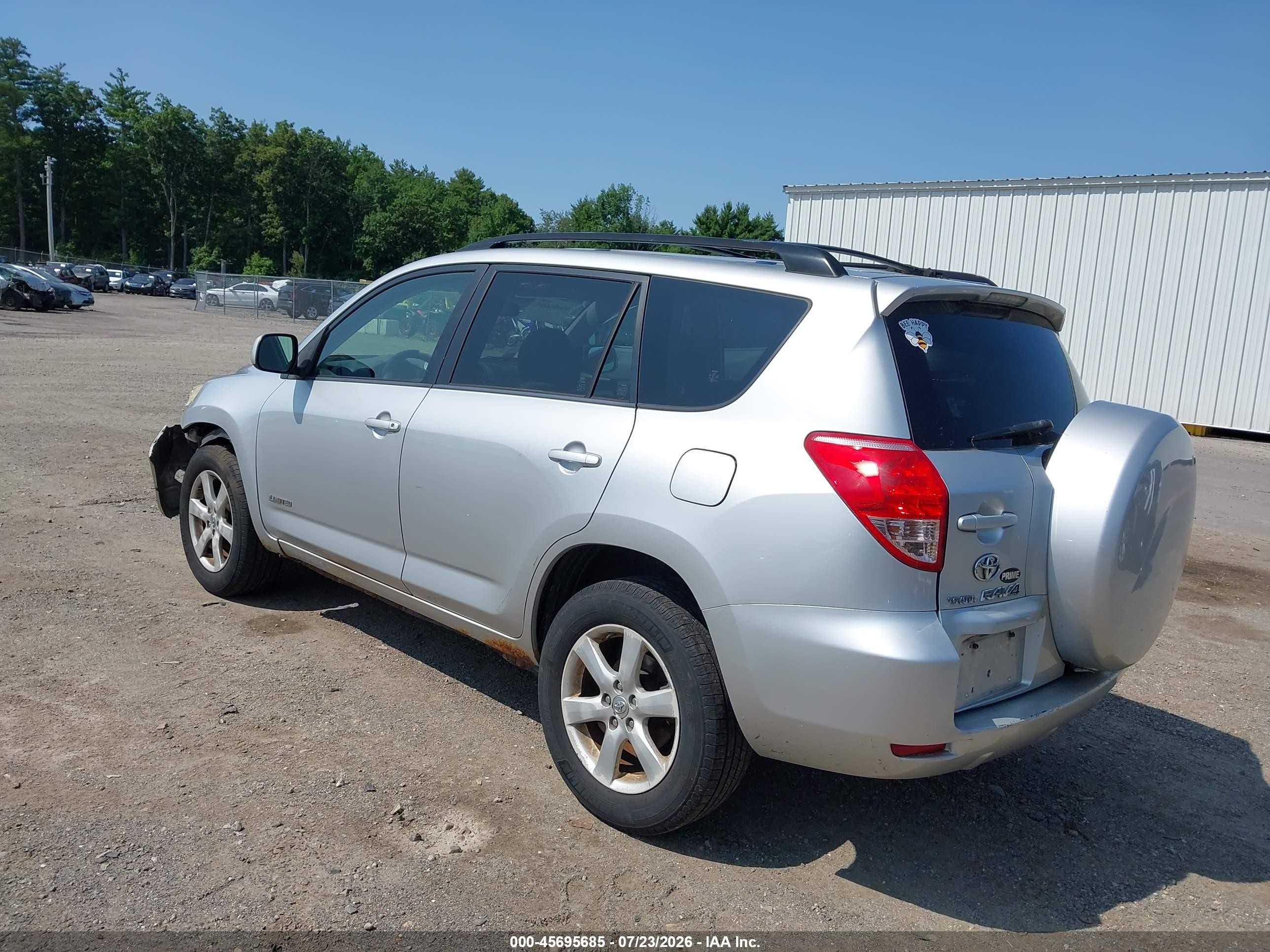 2008 Toyota Rav4 Limited Silver vin: JTMBD31VX85126678