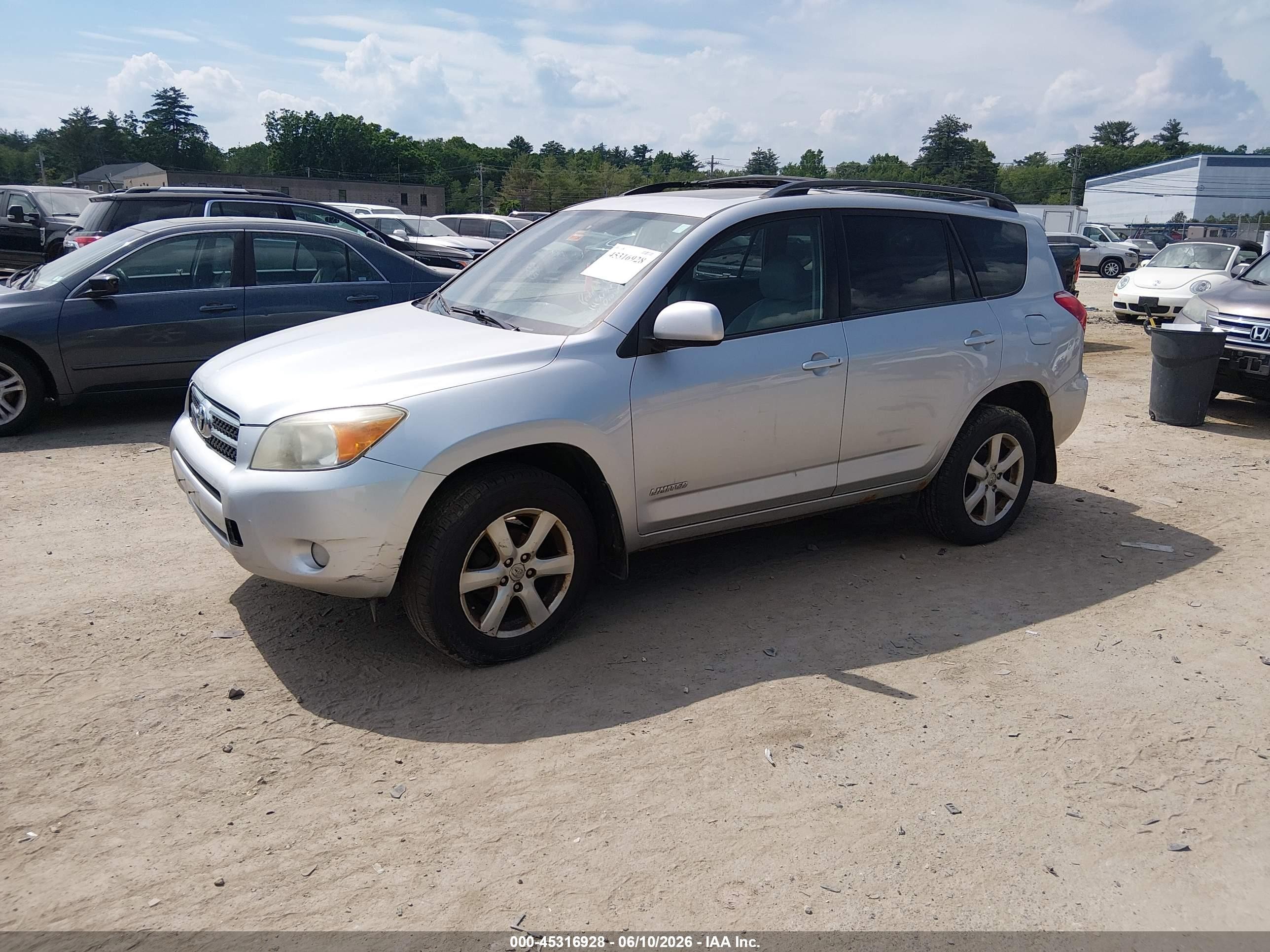2008 Toyota Rav4 Limited Silver vin: JTMBD31VX85175783