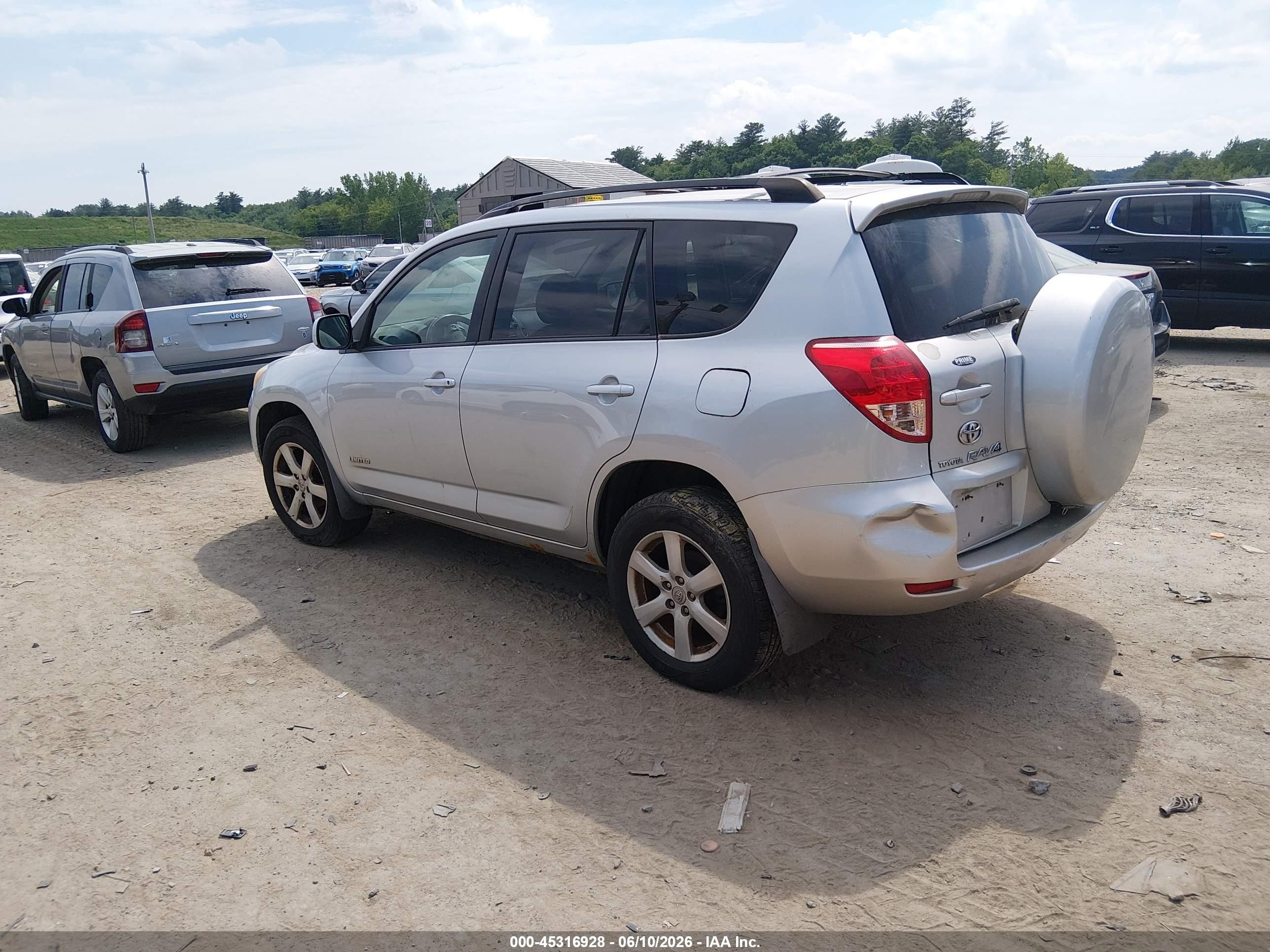 2008 Toyota Rav4 Limited Silver vin: JTMBD31VX85175783