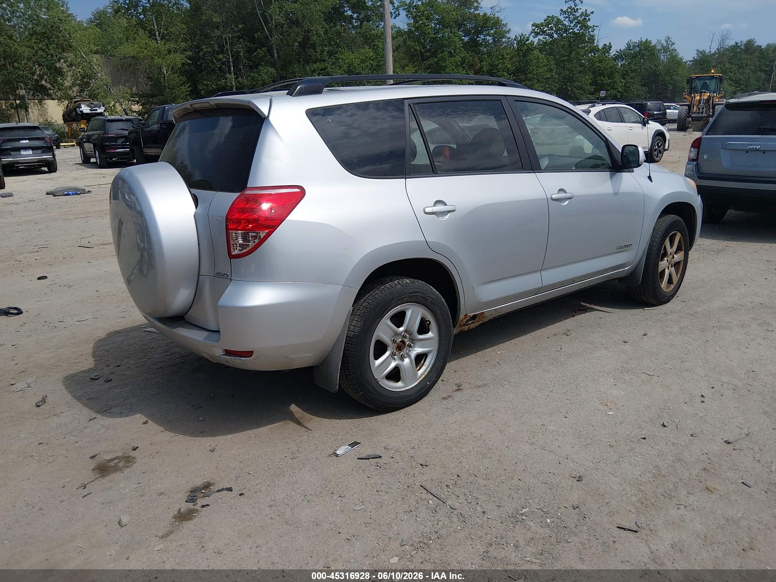 2008 Toyota Rav4 Limited Silver vin: JTMBD31VX85175783