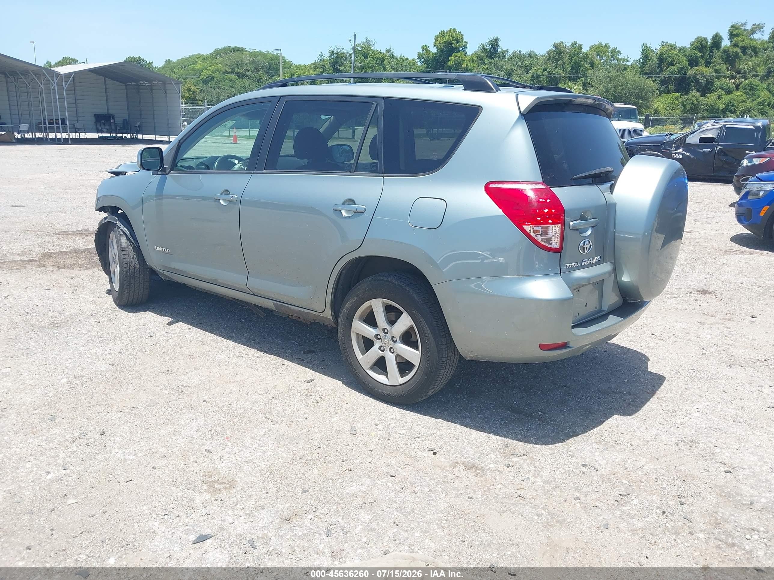 2008 Toyota Rav4 Limited Light Blue vin: JTMBD31VX86082644