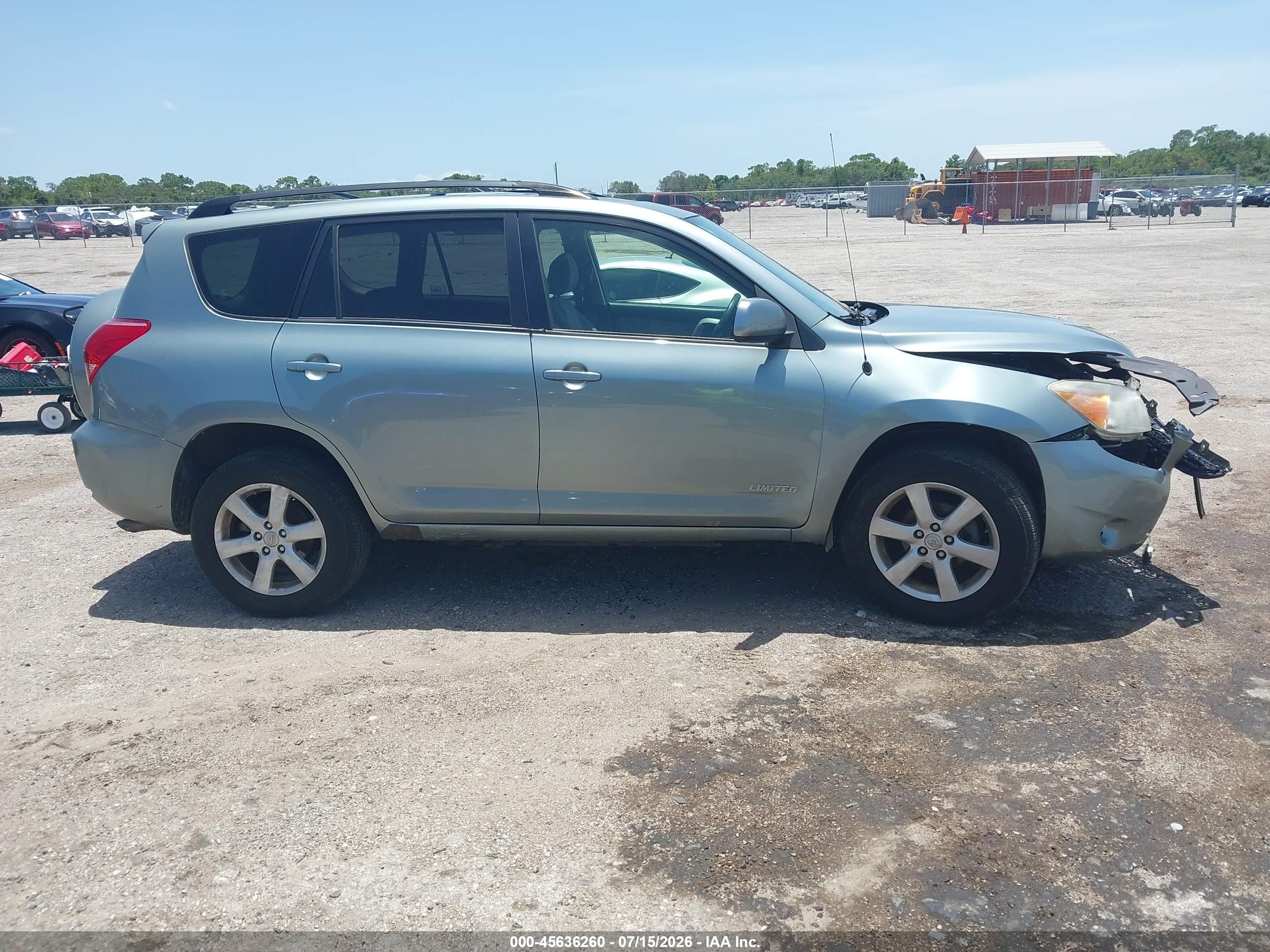2008 Toyota Rav4 Limited Light Blue vin: JTMBD31VX86082644