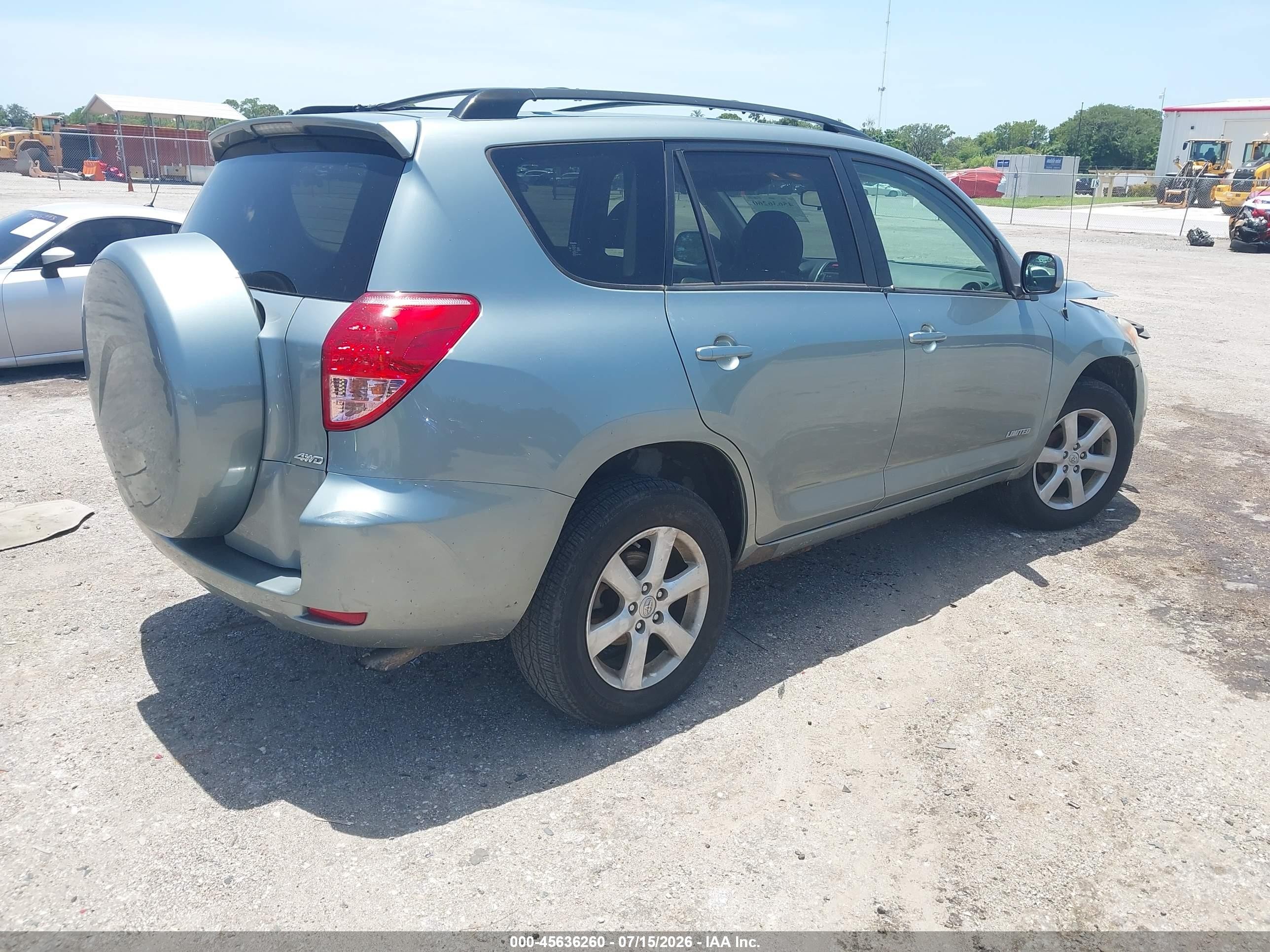 2008 Toyota Rav4 Limited Light Blue vin: JTMBD31VX86082644