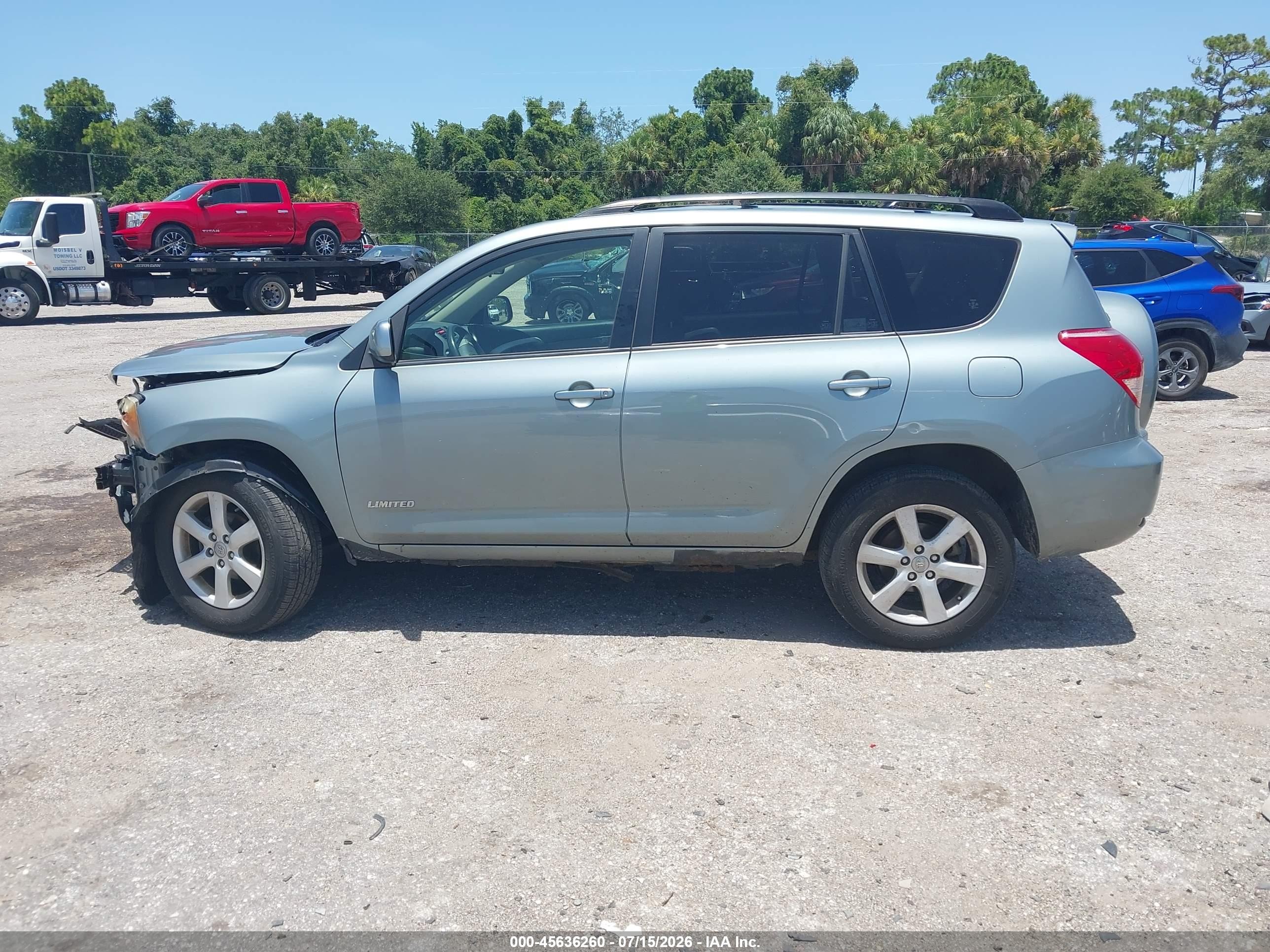 2008 Toyota Rav4 Limited Light Blue vin: JTMBD31VX86082644