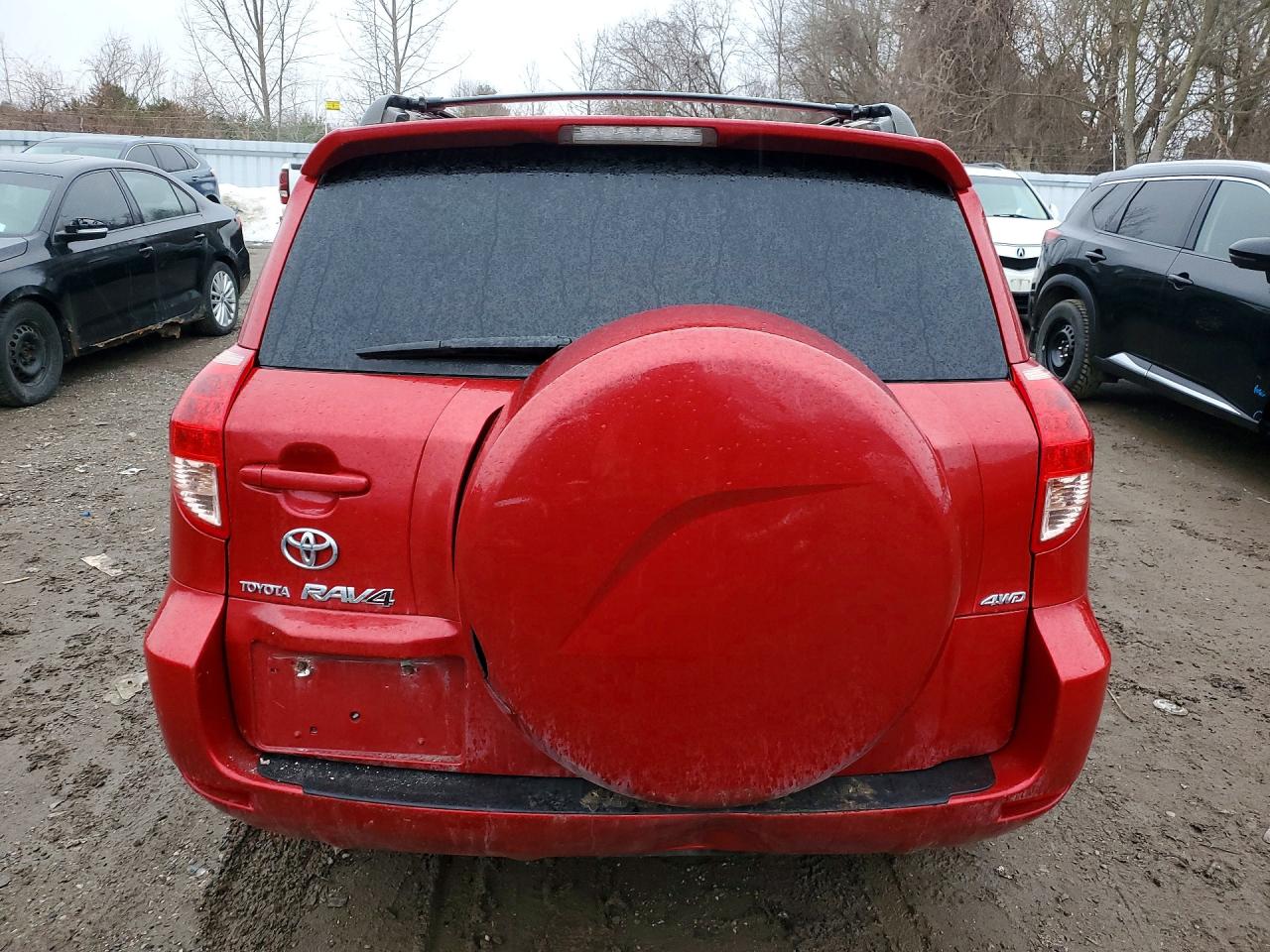 2008 Toyota Rav4 Limited Красный vin: JTMBD31VX86086161