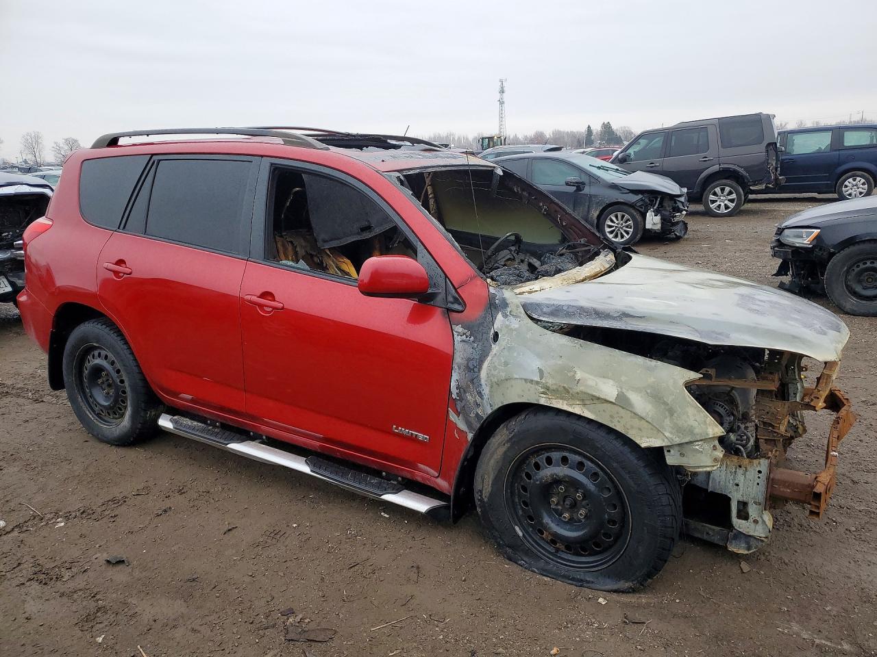 2008 Toyota Rav4 Limited Красный vin: JTMBD31VX86086161