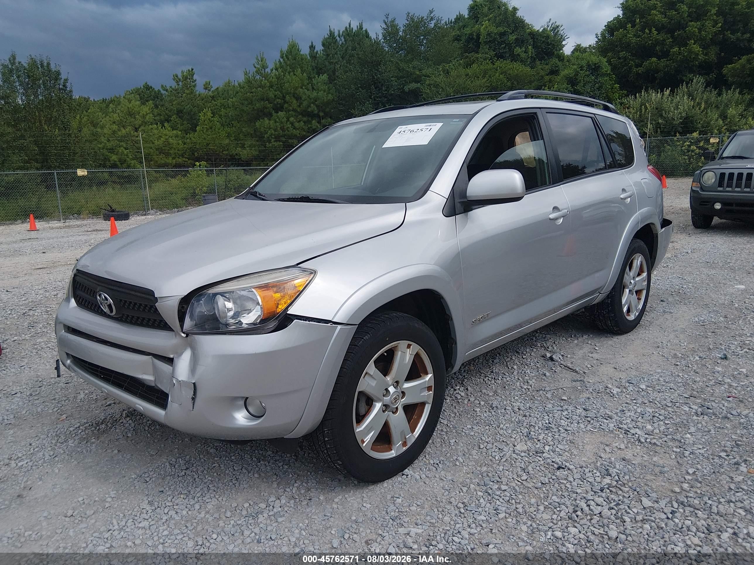 2007 Toyota Rav4 Sport Silver vin: JTMBD32V076048404