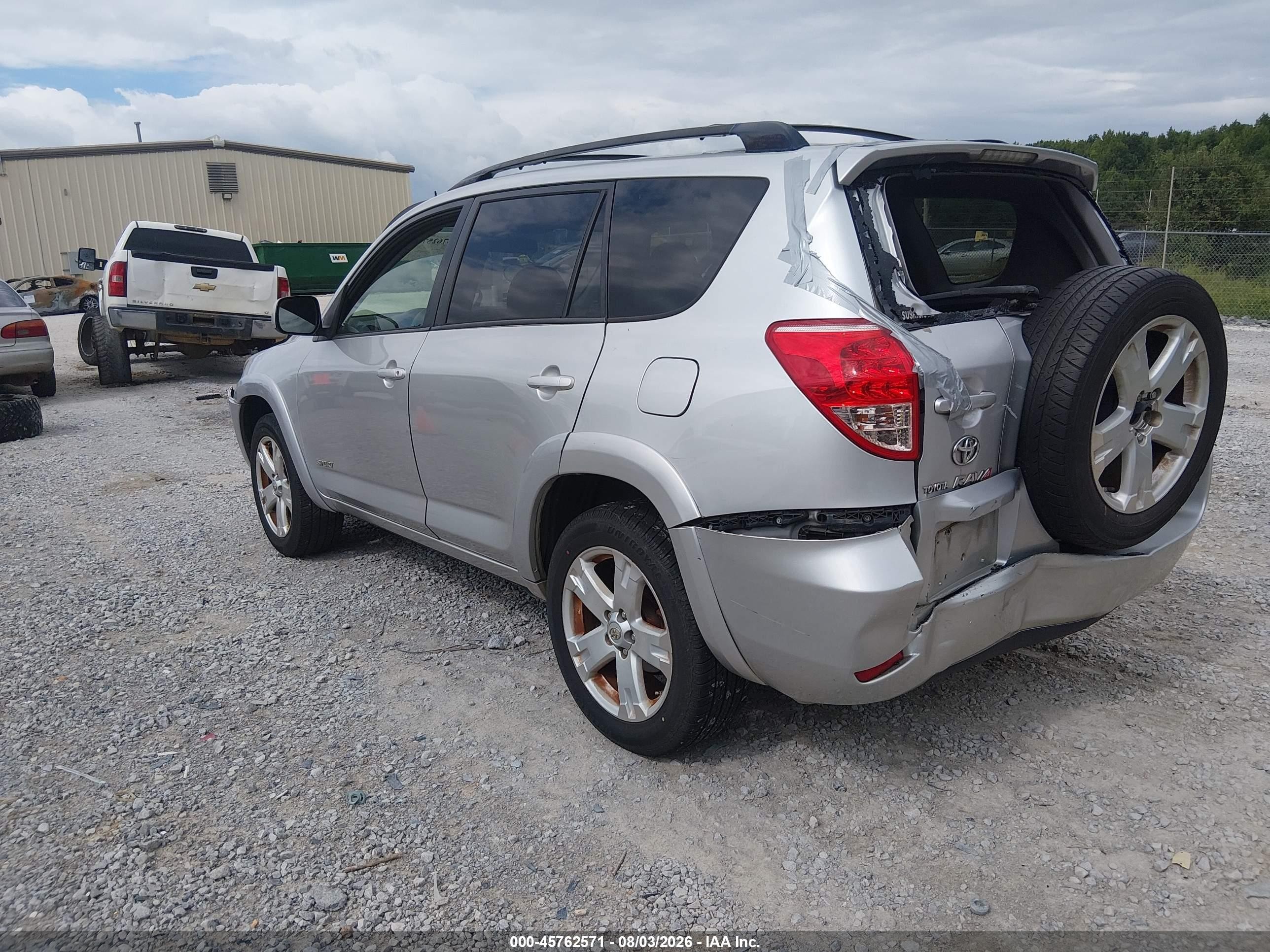 2007 Toyota Rav4 Sport Silver vin: JTMBD32V076048404