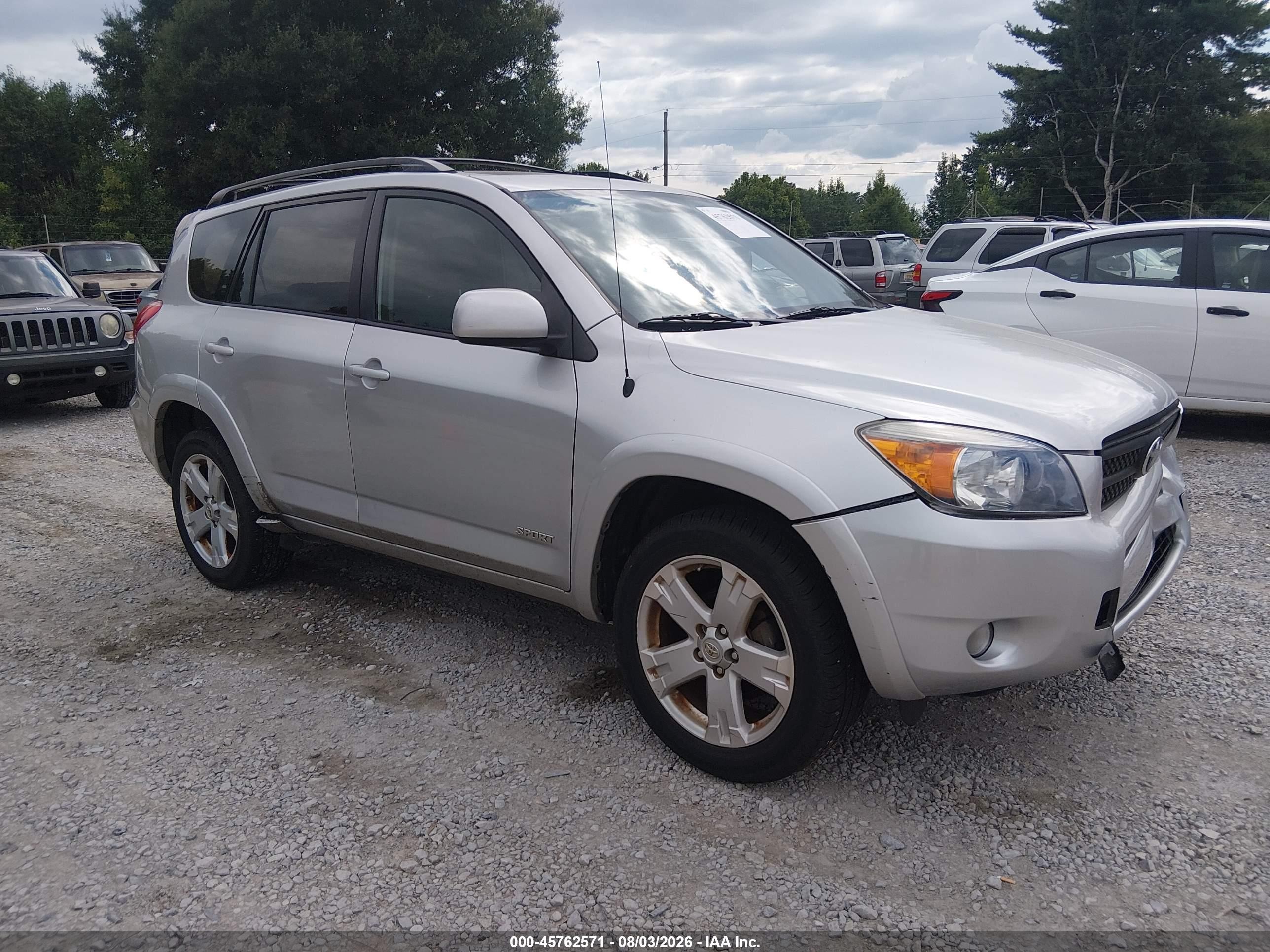2007 Toyota Rav4 Sport Silver vin: JTMBD32V076048404