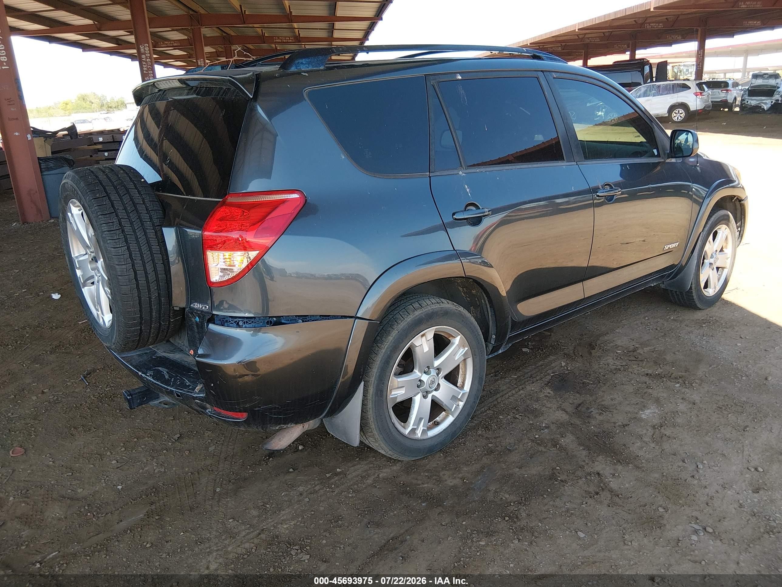 2008 Toyota Rav4 Sport Gray vin: JTMBD32V085172227