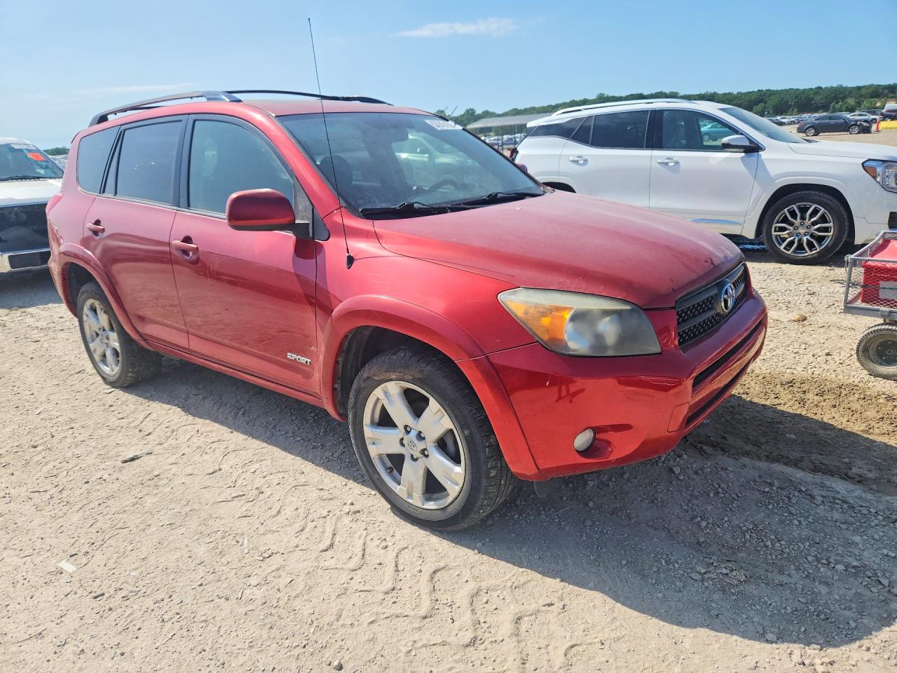 2007 Toyota Rav4 Sport Red vin: JTMBD32V175061927