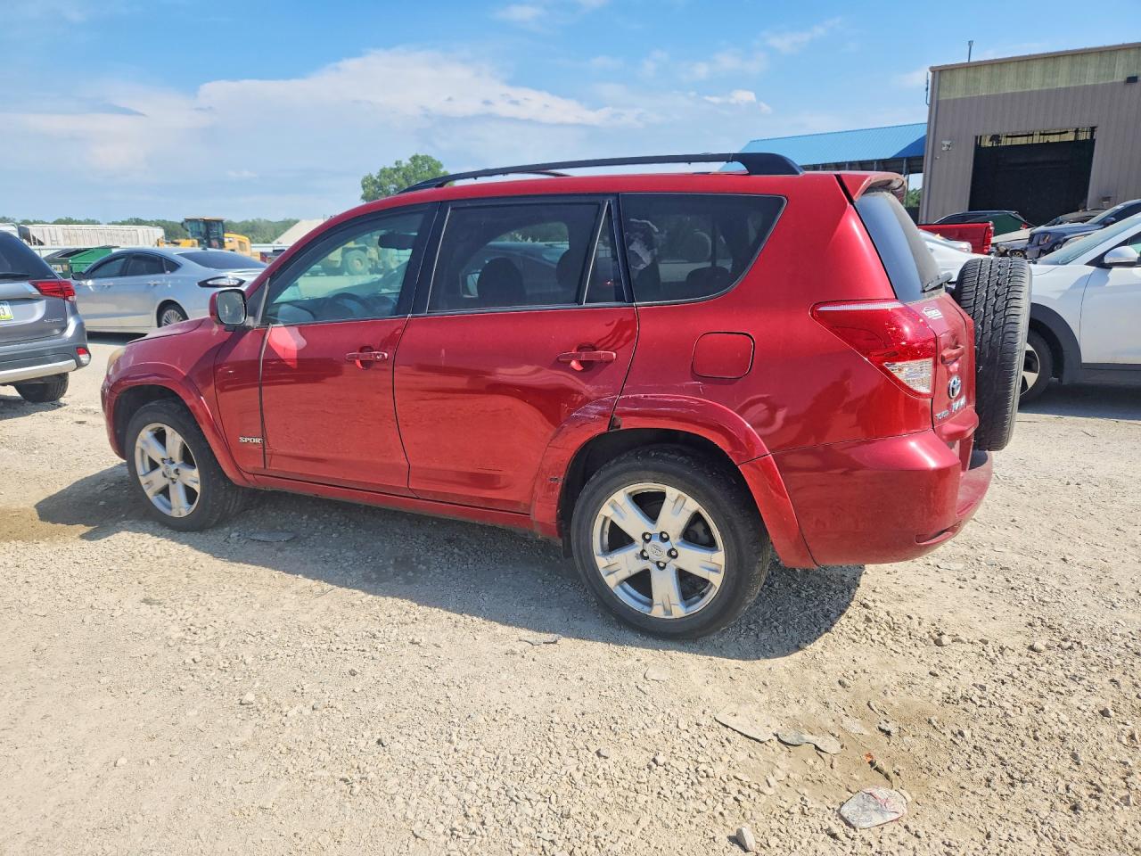 2007 Toyota Rav4 Sport Red vin: JTMBD32V175061927