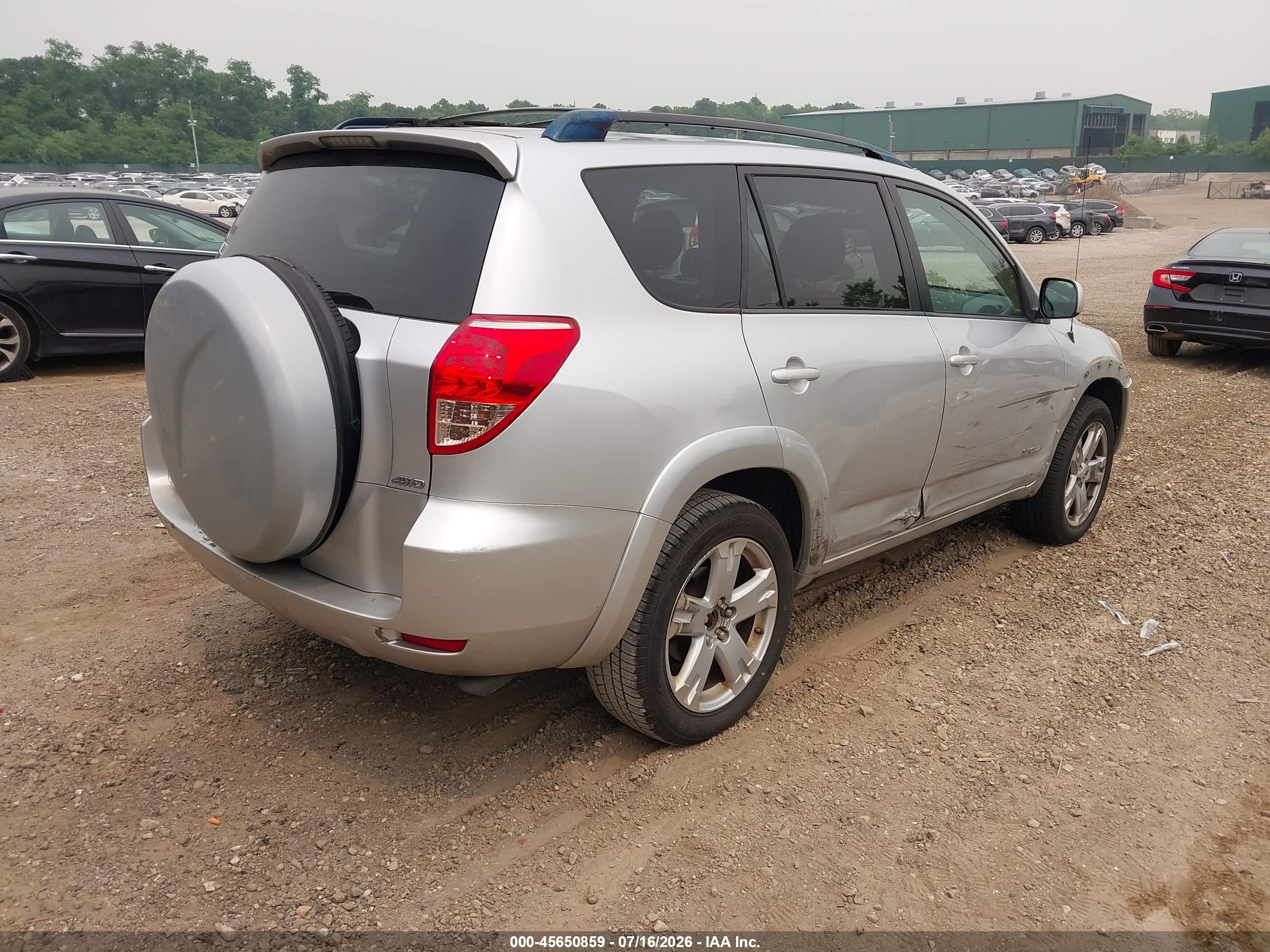 2008 Toyota Rav4 Sport Gray vin: JTMBD32V186068484