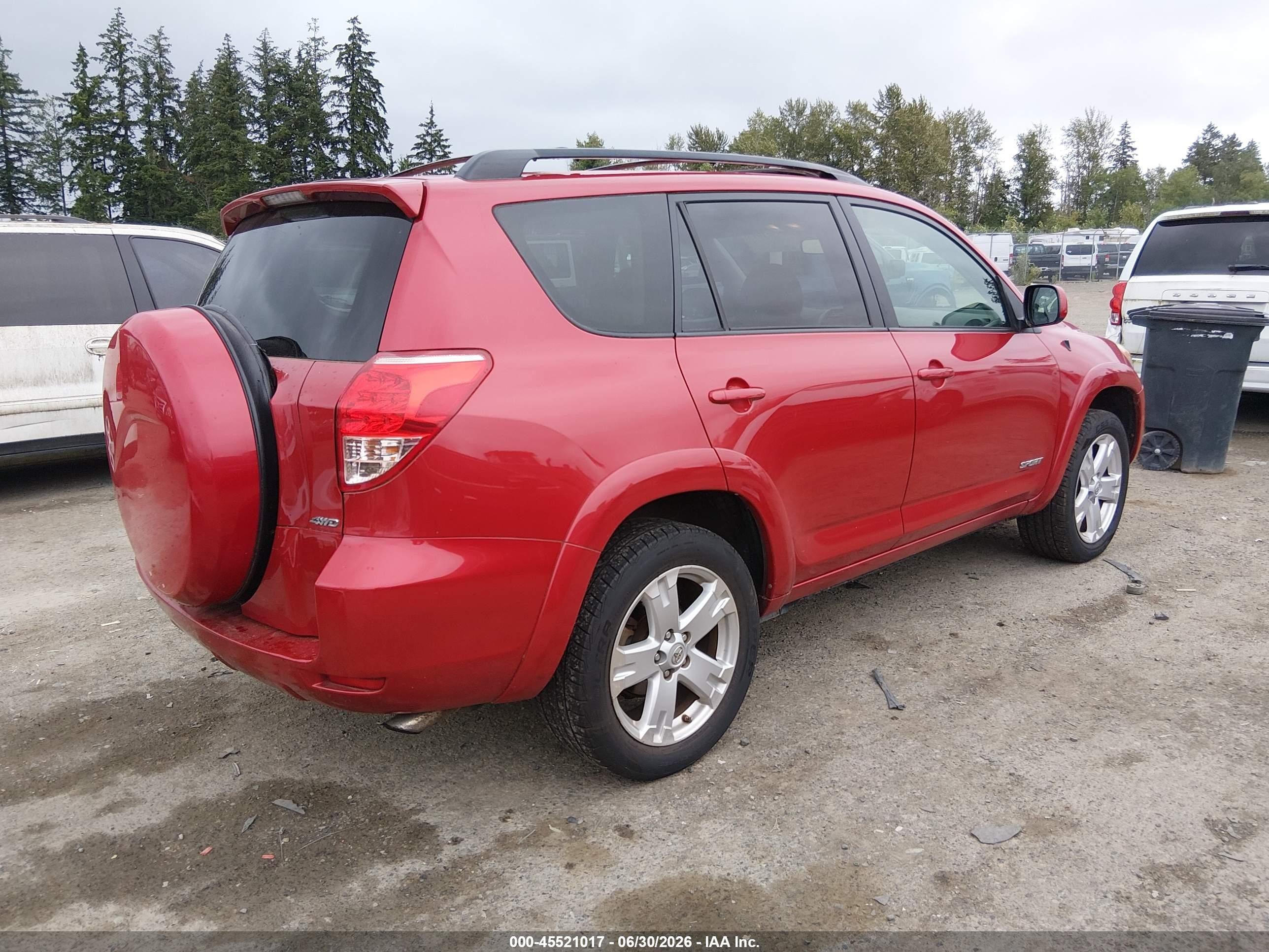 2008 Toyota Rav4 Sport Purple vin: JTMBD32V186087777