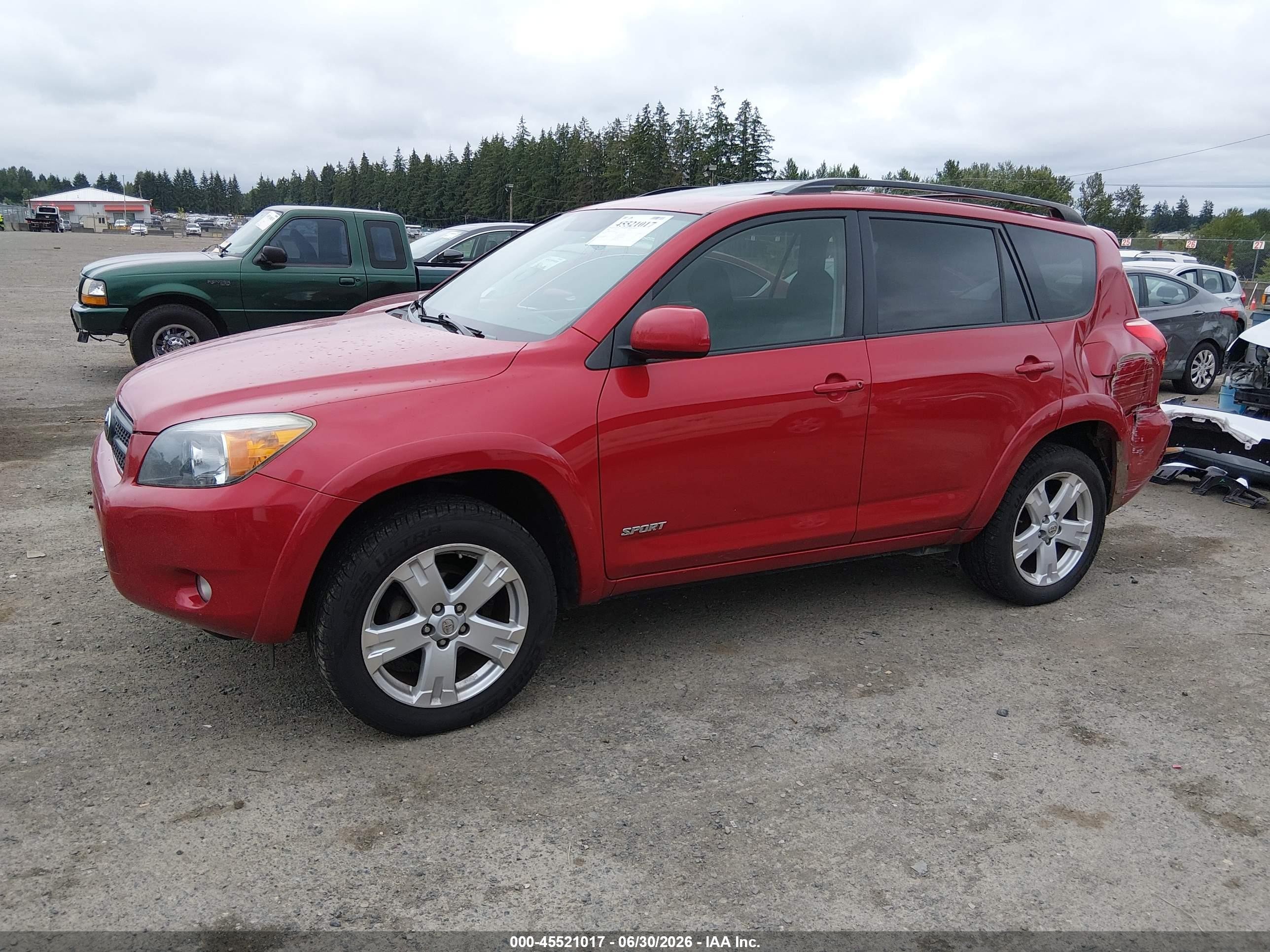 2008 Toyota Rav4 Sport Purple vin: JTMBD32V186087777