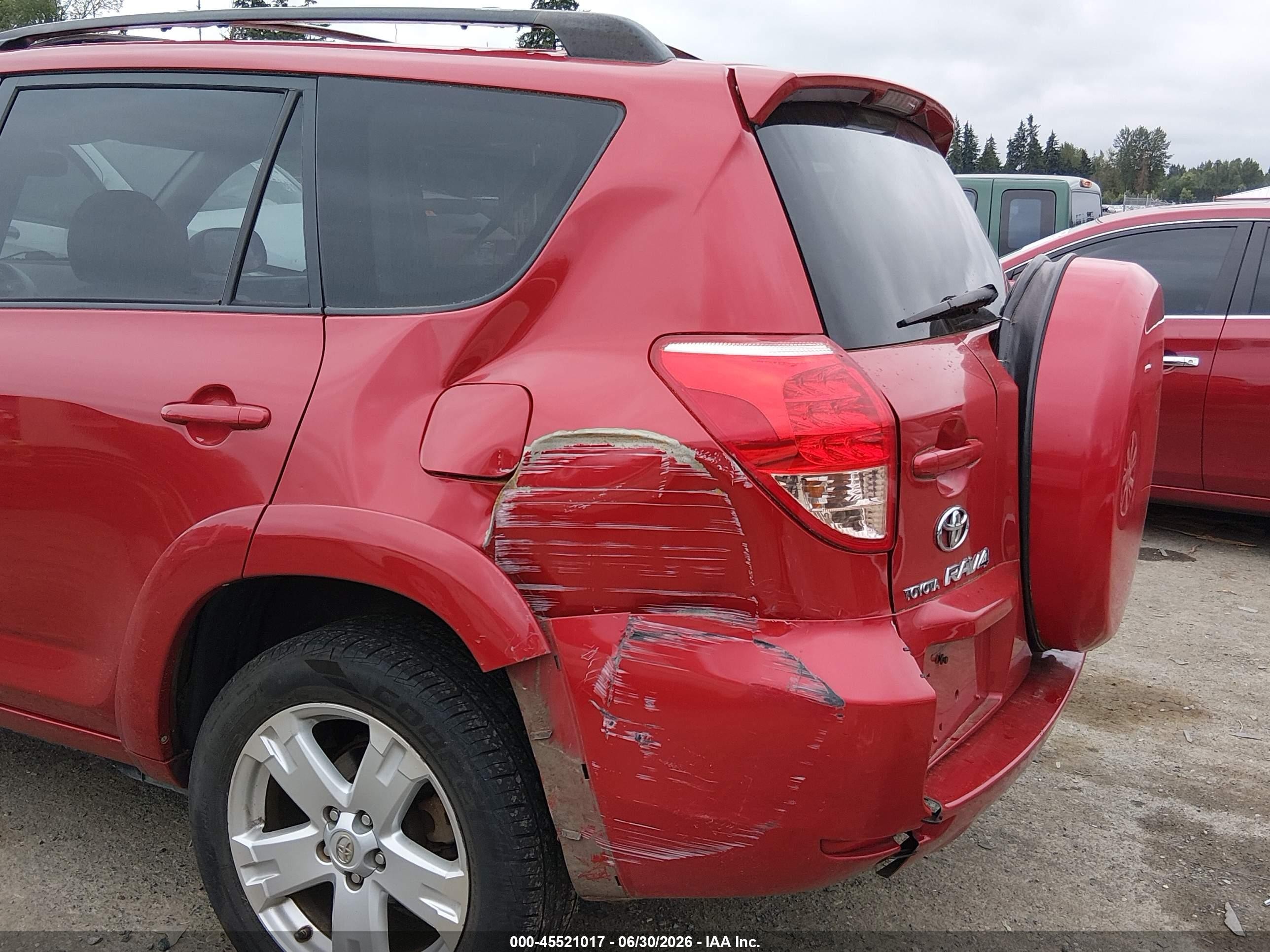 2008 Toyota Rav4 Sport Purple vin: JTMBD32V186087777
