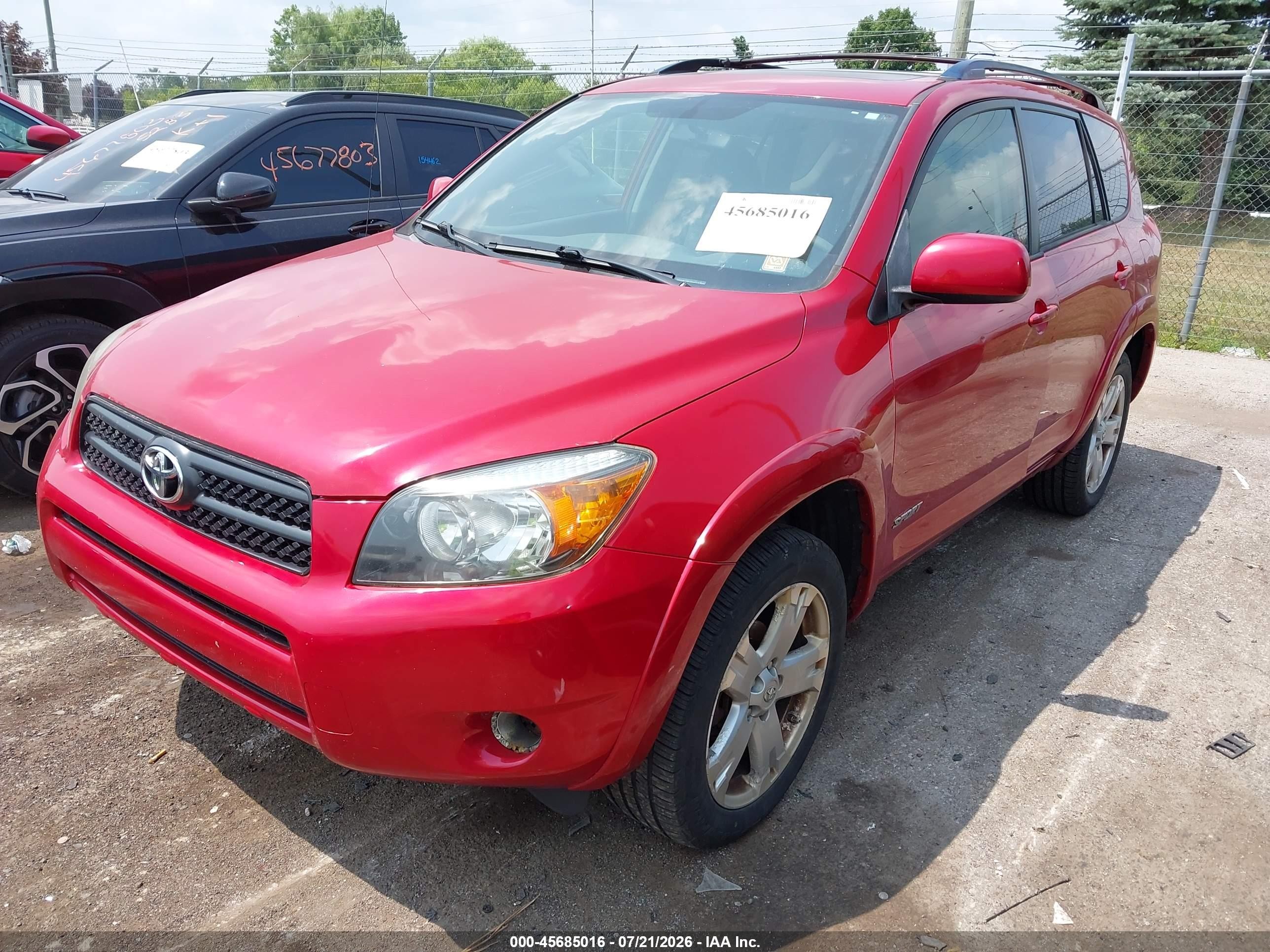 2006 Toyota Rav4 Sport Red vin: JTMBD32V265008636