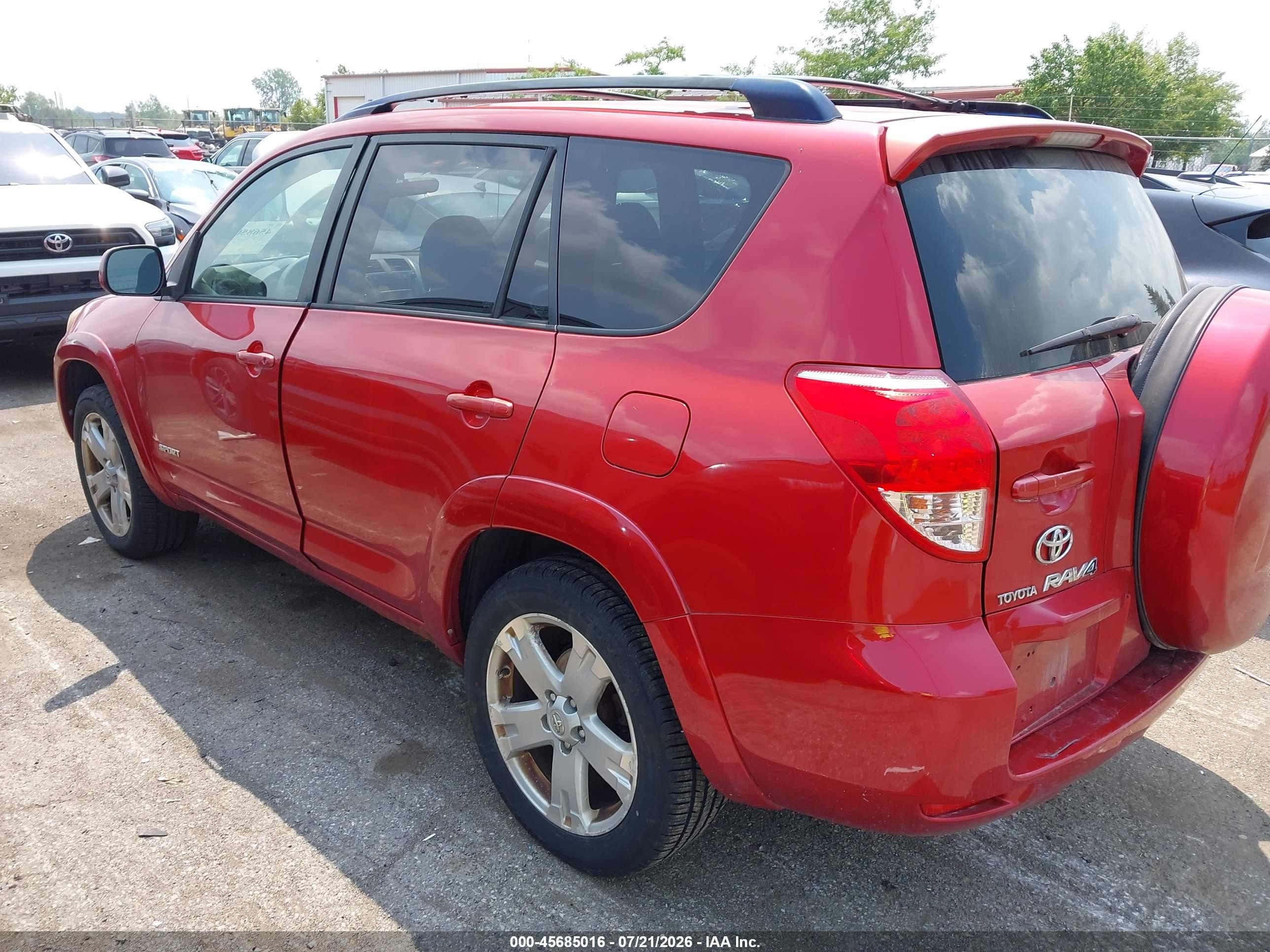 2006 Toyota Rav4 Sport Red vin: JTMBD32V265008636