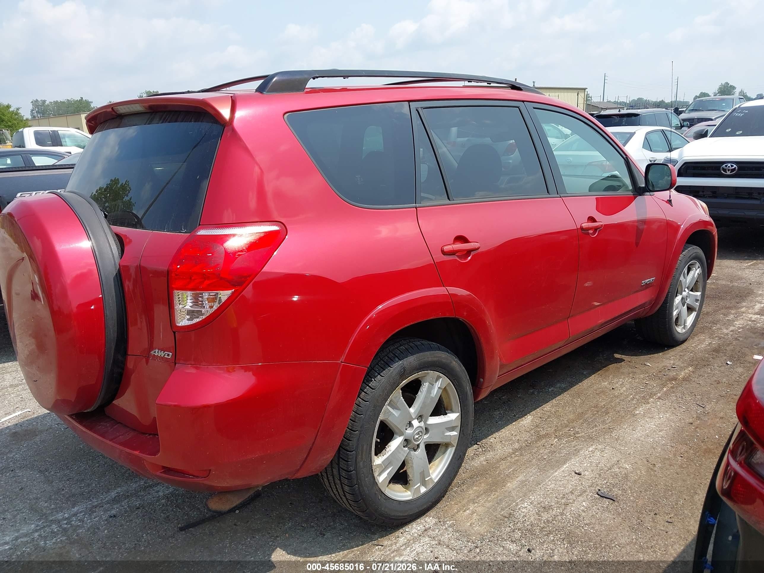 2006 Toyota Rav4 Sport Red vin: JTMBD32V265008636